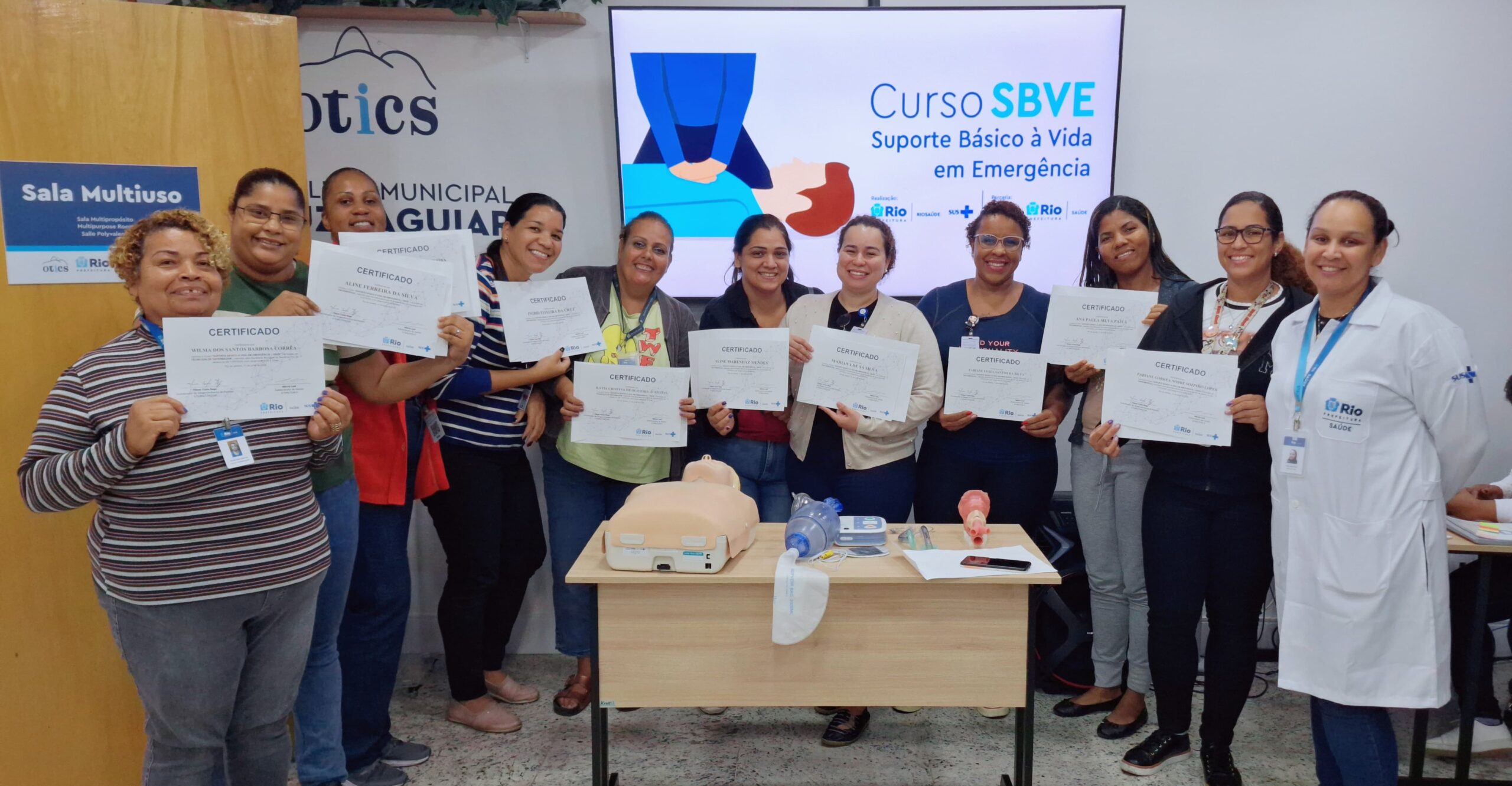 6ª Turma Do Mês De Julho De 2024 Do Curso Suporte Básico À Vida Em Emergência – SBVE No Hospital Souza Aguiar