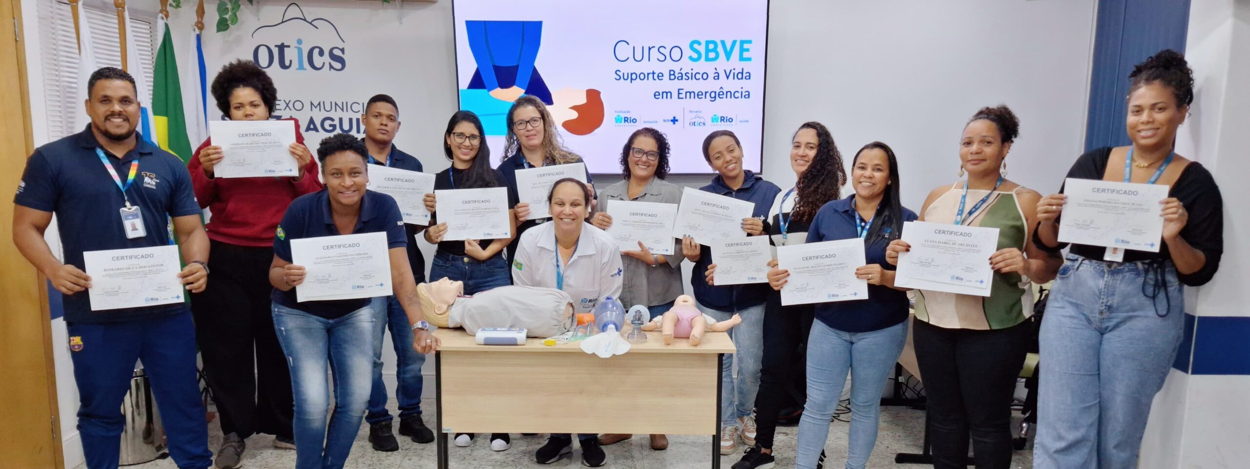 8ª Turma Do Mês De Julho De 2024 Do Curso Suporte Básico À Vida Em Emergência – SBVE No Hospital Souza Aguiar