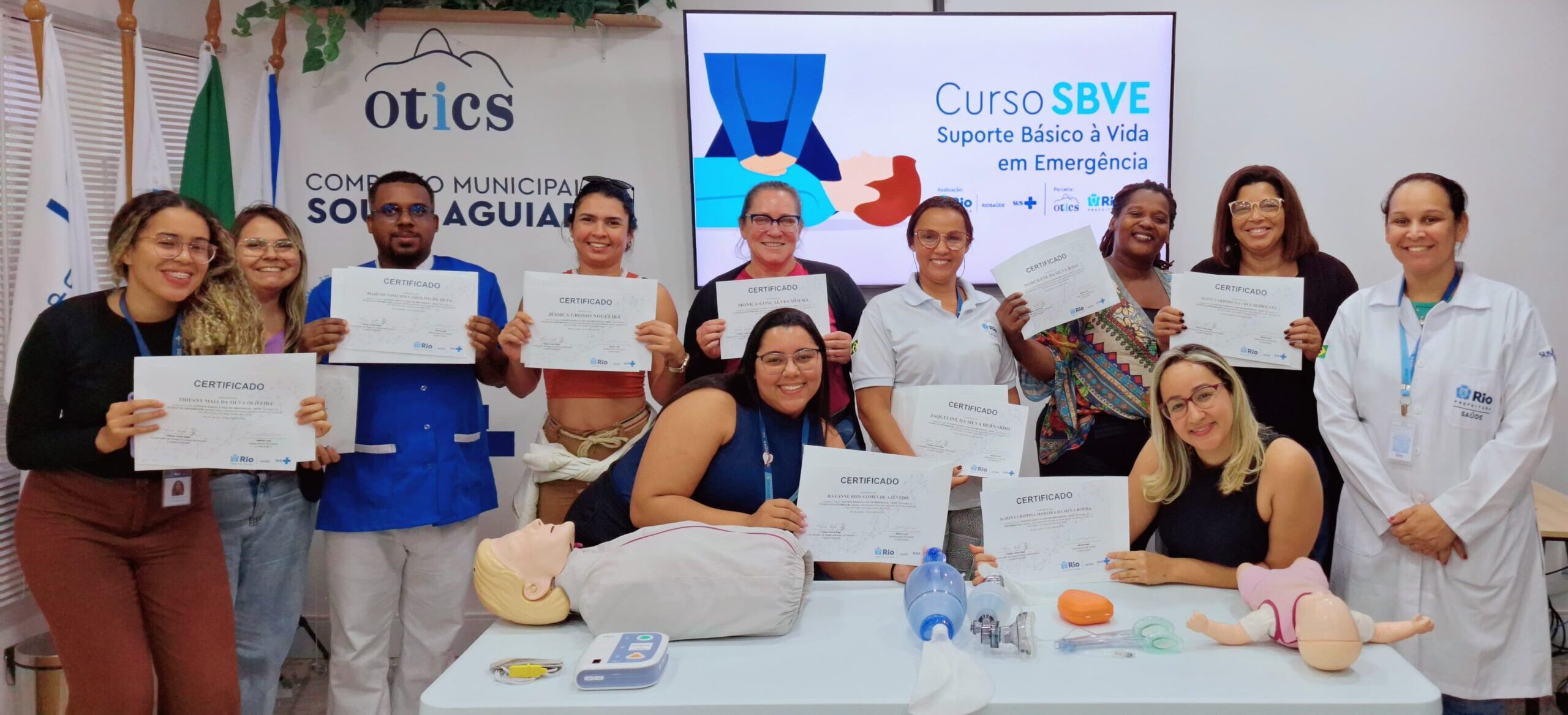 10ª Turma Do Mês De Julho De 2024 Do Curso Suporte Básico À Vida Em Emergência – SBVE No Hospital Souza Aguiar