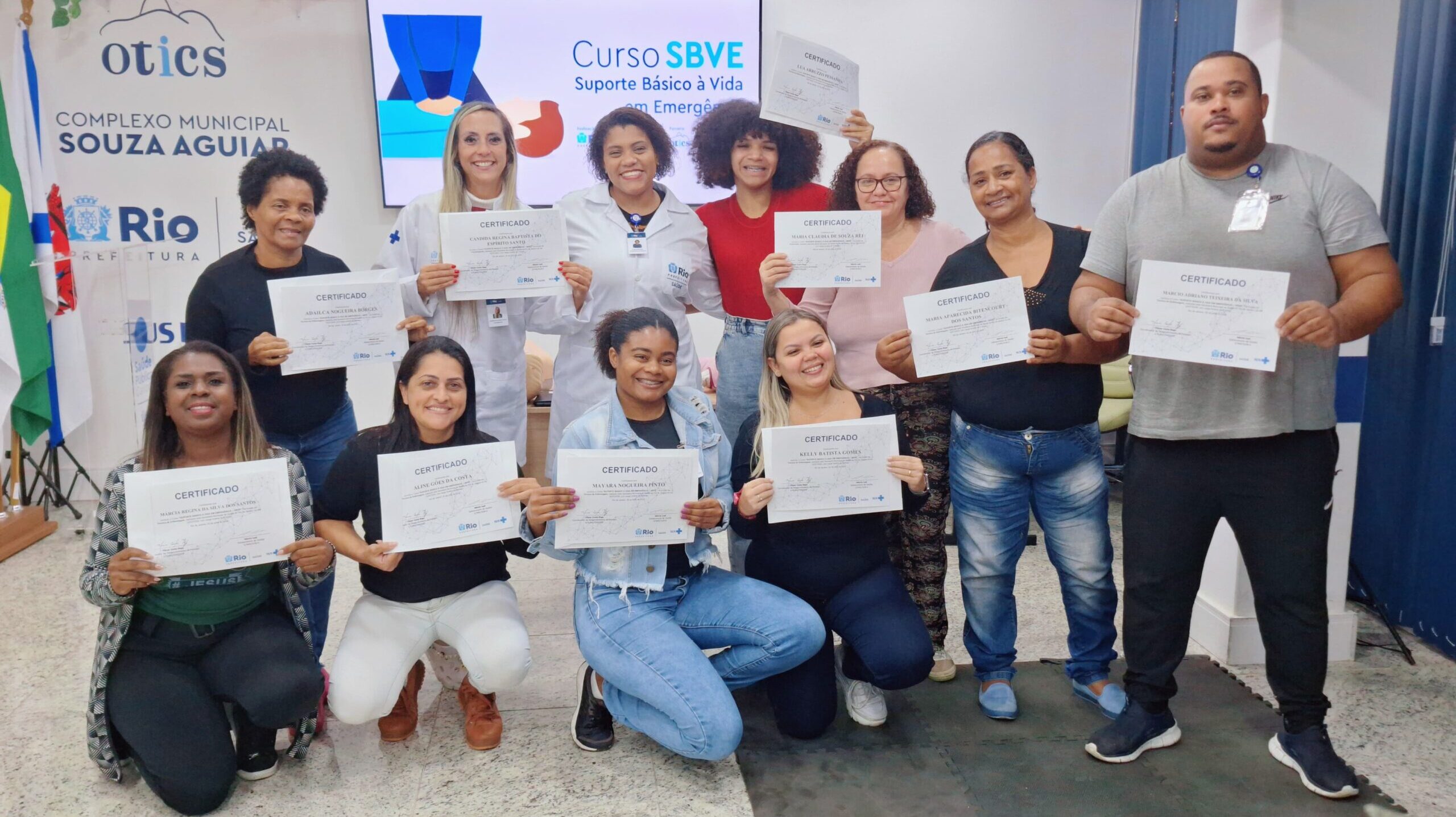 1ª Turma Do Mês De Julho De 2024 Do Curso Suporte Básico À Vida Em Emergência – SBVE No Hospital Souza Aguiar