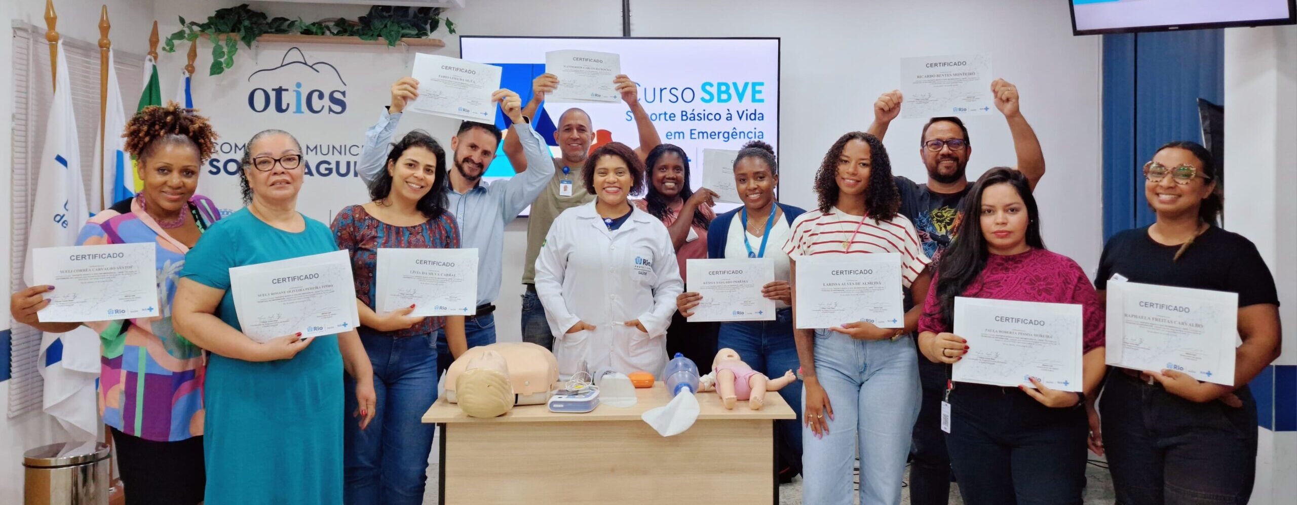 4ª Turma Do Mês De Julho De 2024 Do Curso Suporte Básico À Vida Em Emergência – SBVE No Hospital Souza Aguiar