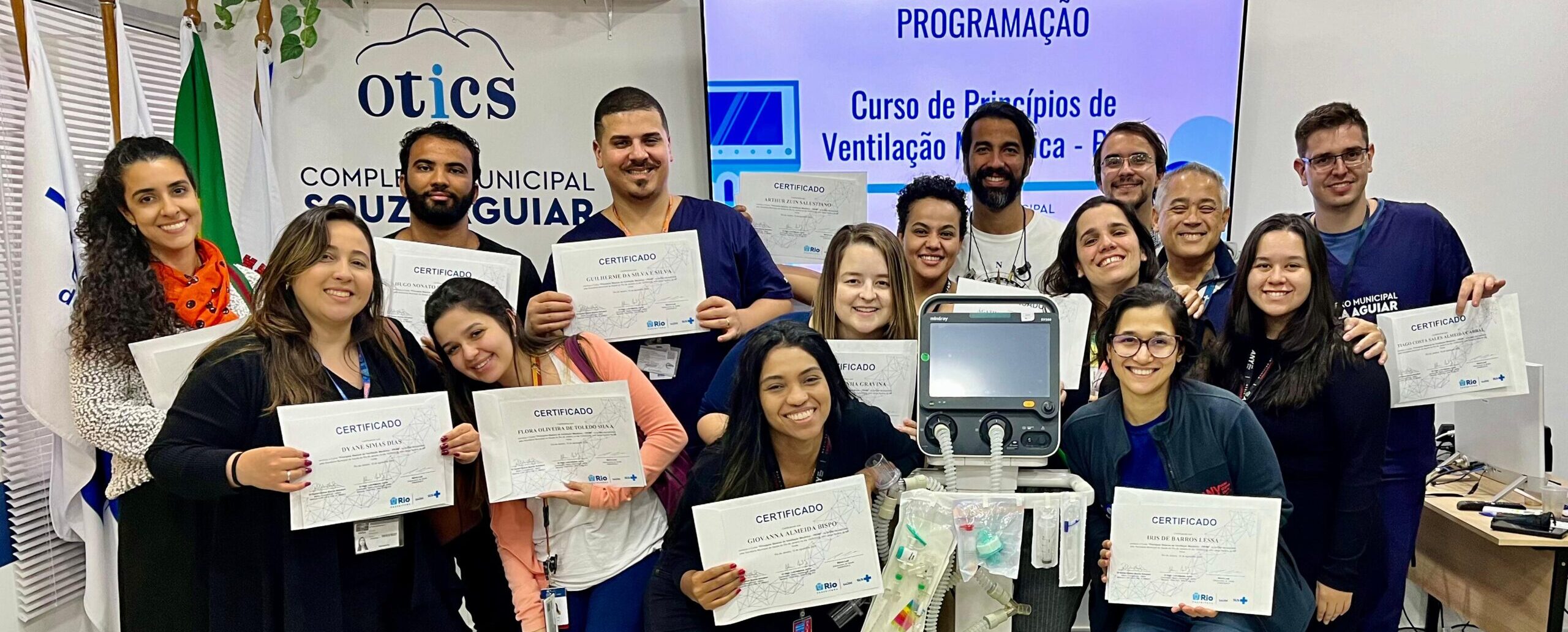 1ª Turma De PBVM – Curso de Princípios Básicos de Ventilação Mecânica No Hospital Municipal Souza Aguiar