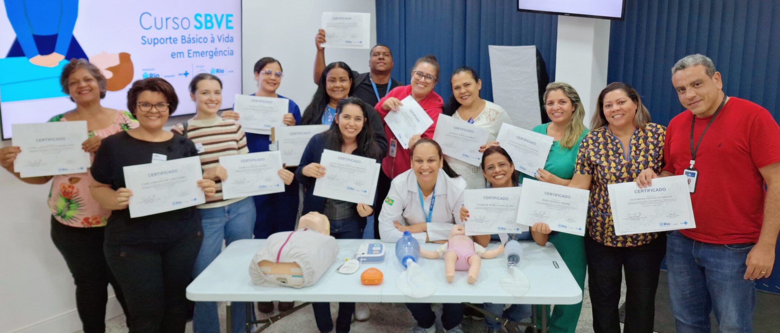 02ª Turma Do Mês De Agosto De 2024 Do Curso Suporte Básico À Vida Em Emergência – SBVE No Hospital Souza Aguiar