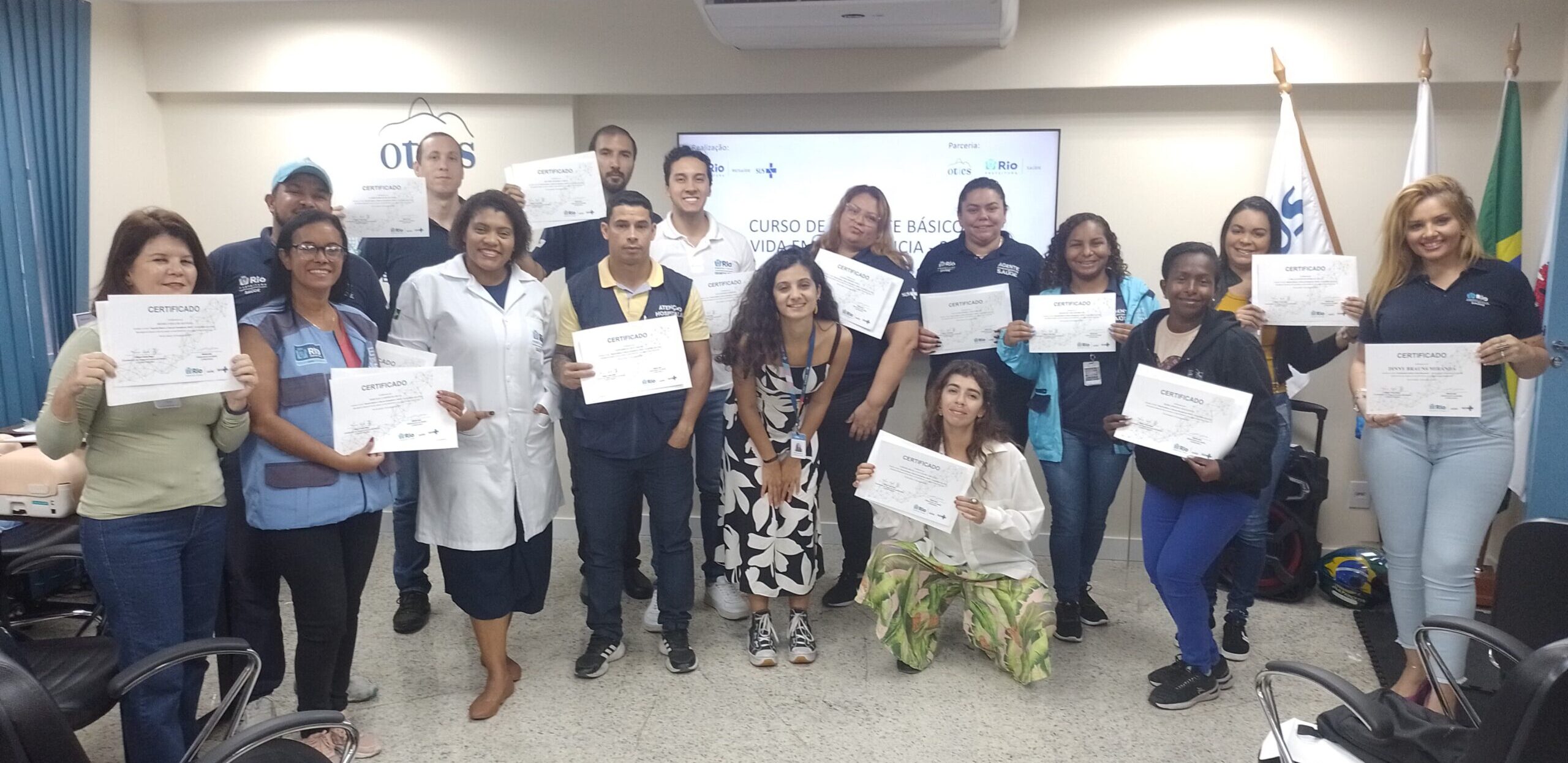 10ª Turma Do Curso Suporte Básico À Vida Em Emergência – SBVE na OTICS-RIO PARN