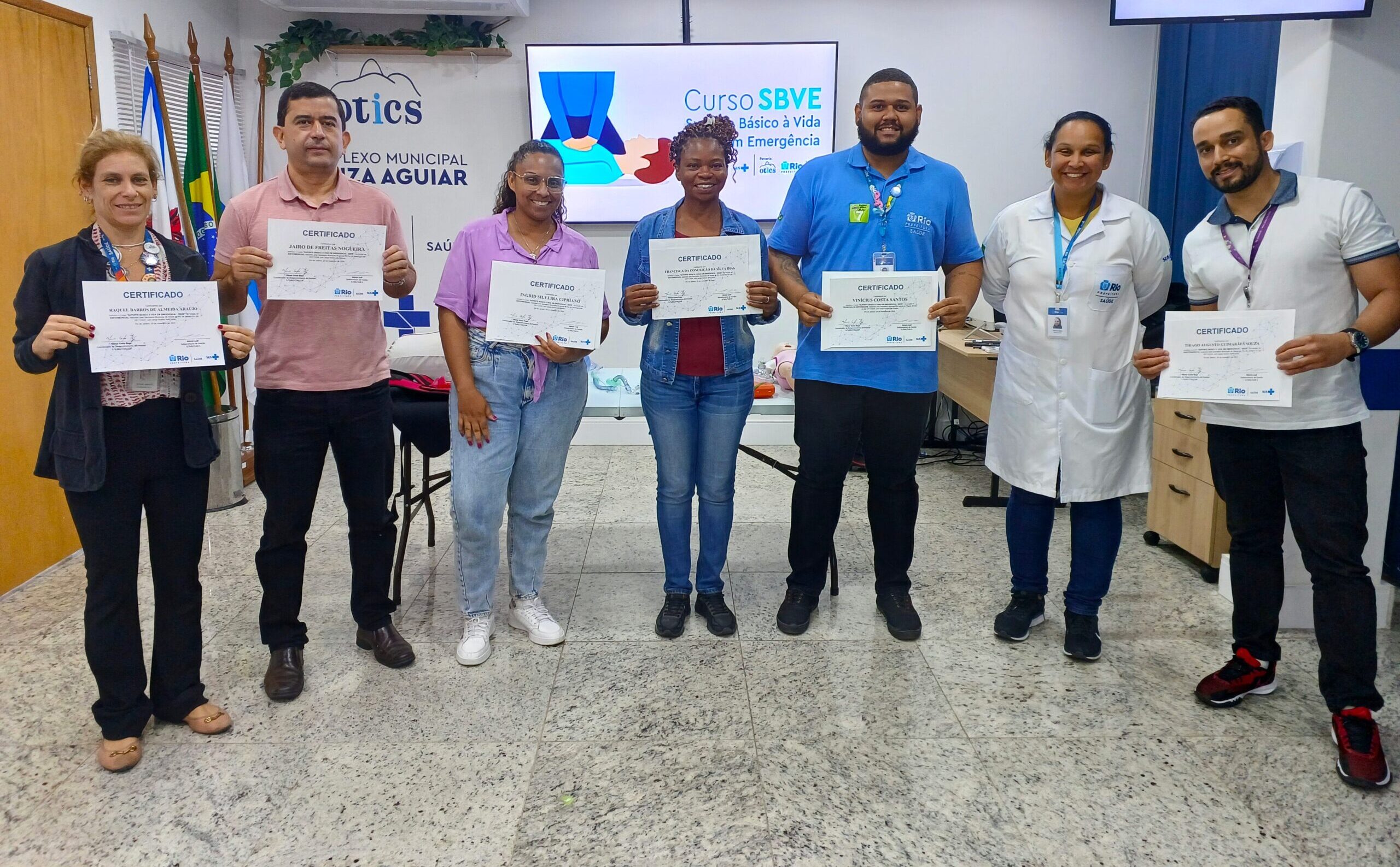 9ª Turma De Novembro De 2024 Do Curso Suporte Básico À Vida Em Emergência – SBVE No Hospital Souza Aguiar