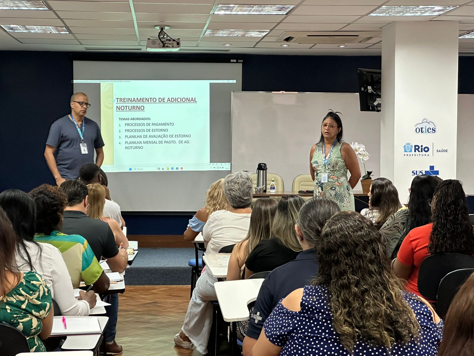 Reunião de Recursos Humanos da Secretaria Municipal de Saúde do Rio