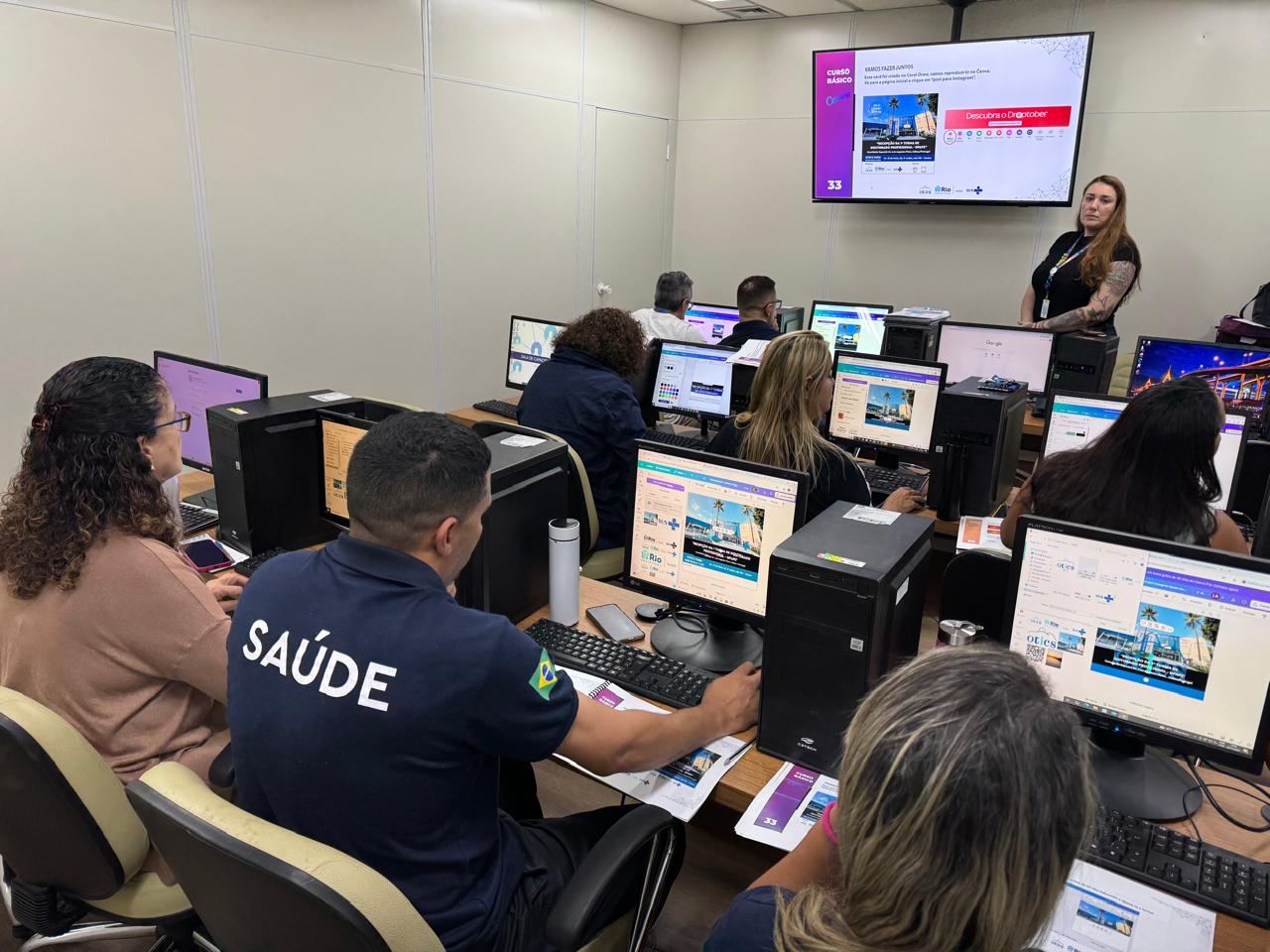 4ª turma do Curso Básico de Canva da Secretaria Municipal de Saúde/OTICS-Rio
