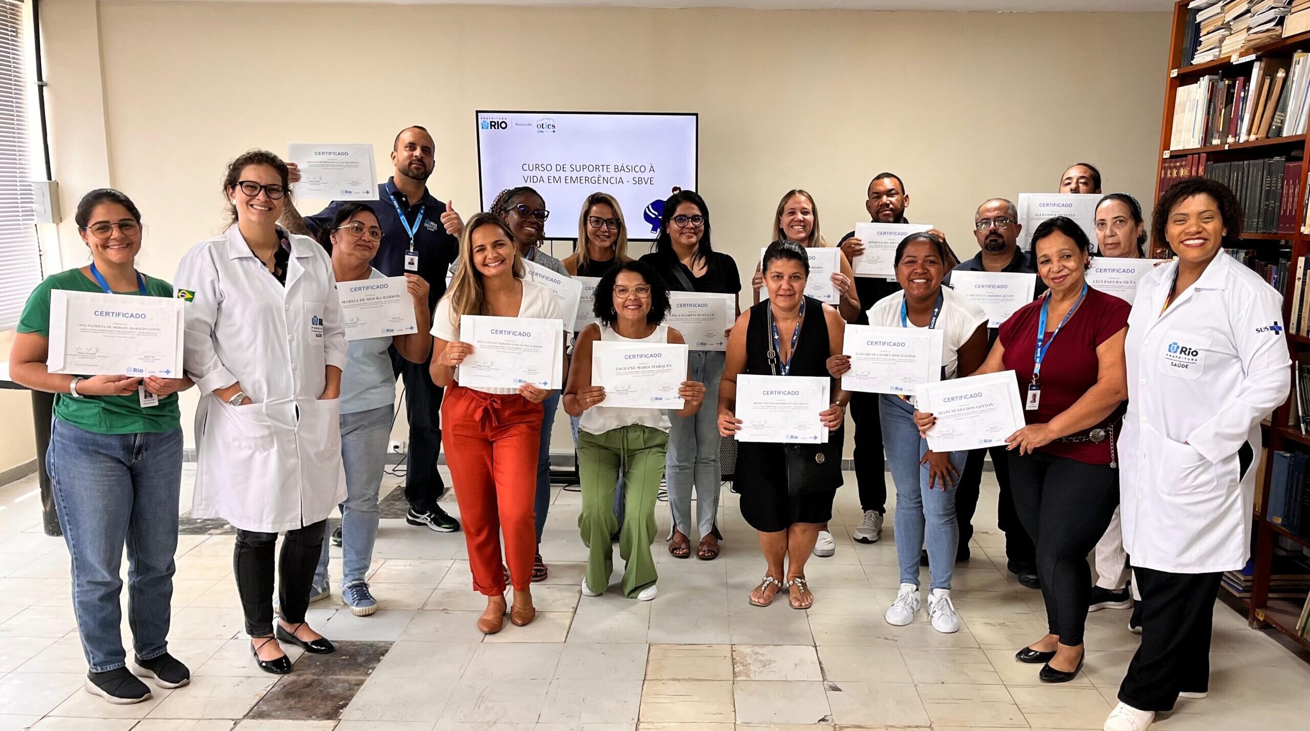 5ª turma do Suporte Básico à Vida em Emergências no Andaraí