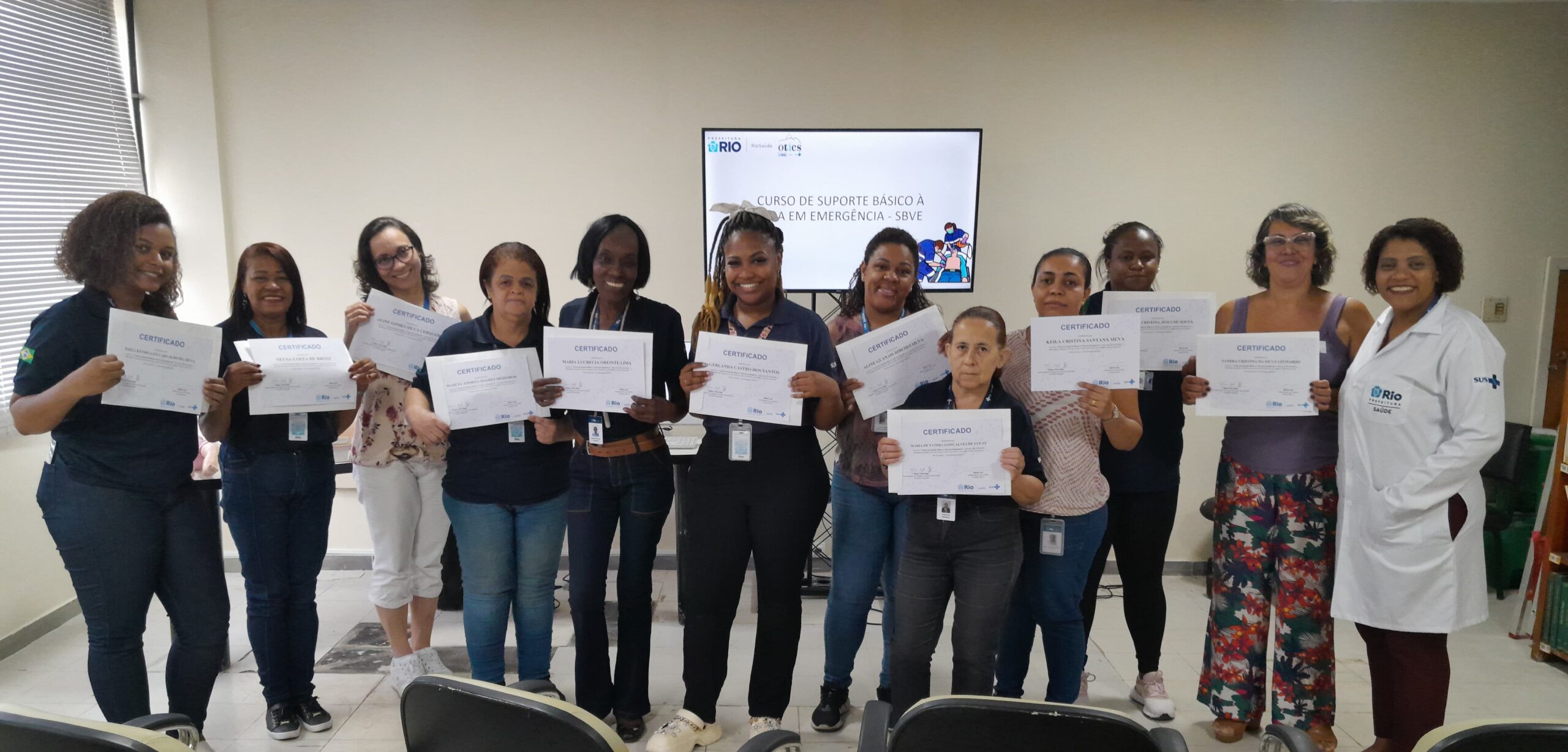 9ª turma do Suporte Básico à Vida em Emergências no Andaraí
