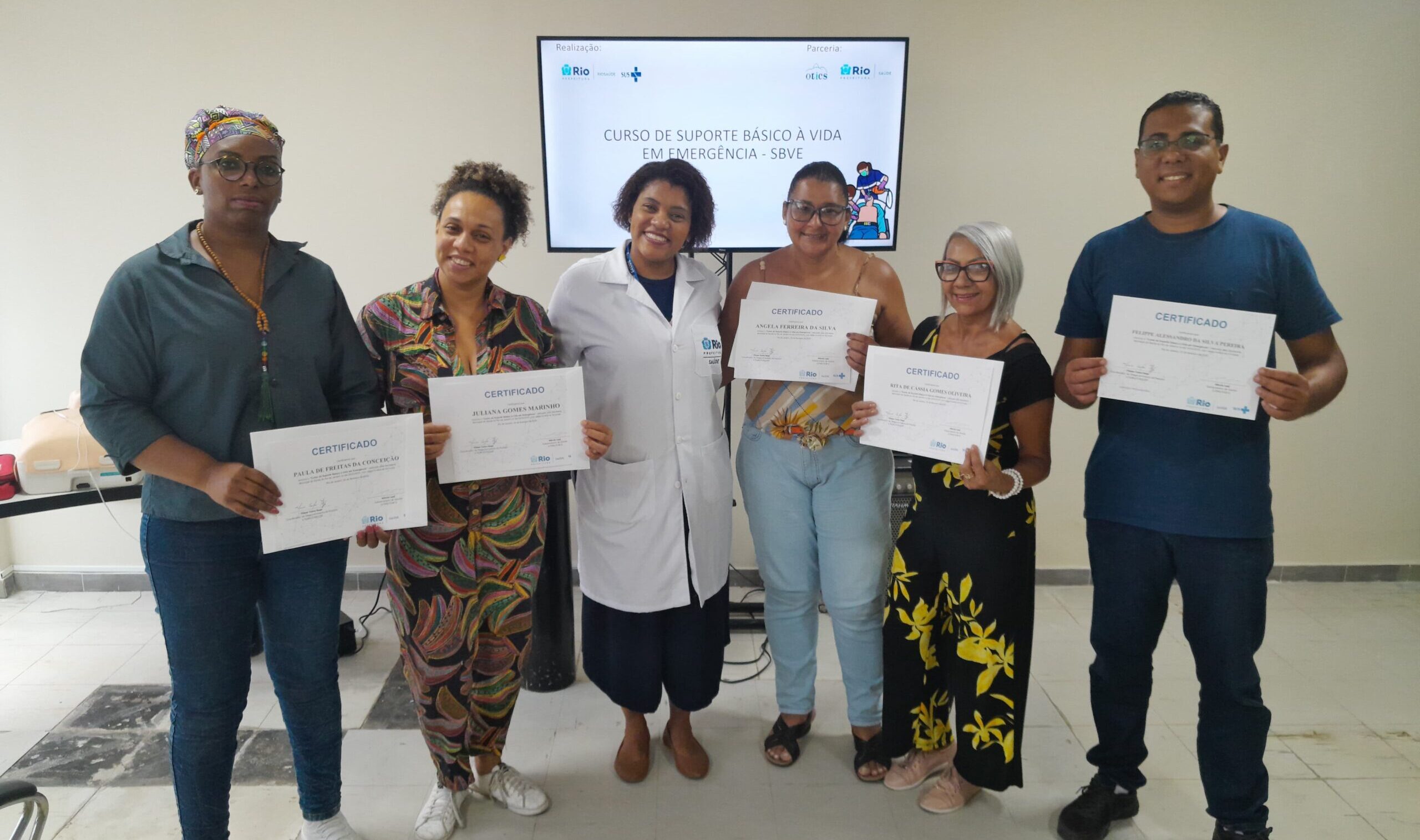 6ª turma do Suporte Básico à Vida em Emergências no Andaraí