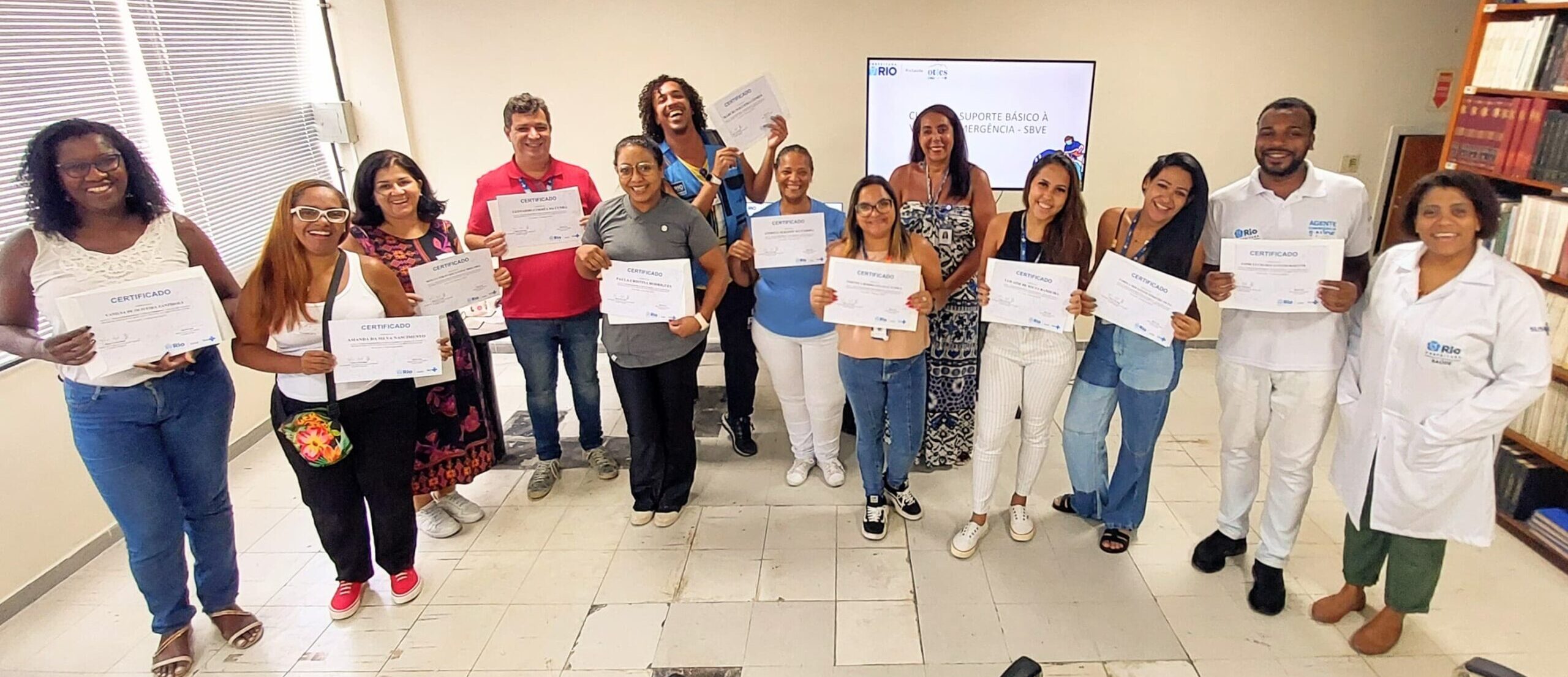 11ª turma do Suporte Básico à Vida em Emergências no Andaraí