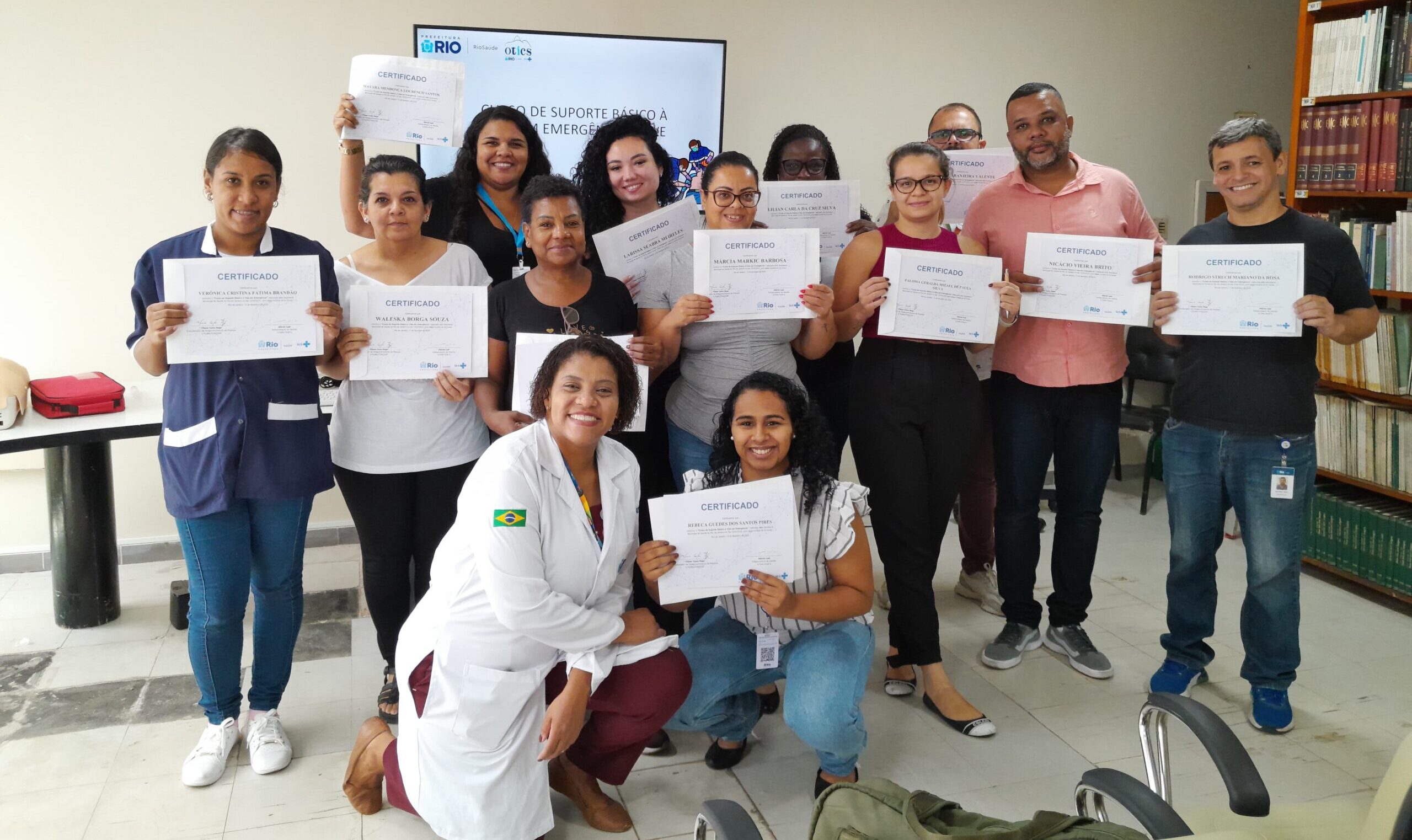 8ª turma do Suporte Básico à Vida em Emergências no Andaraí