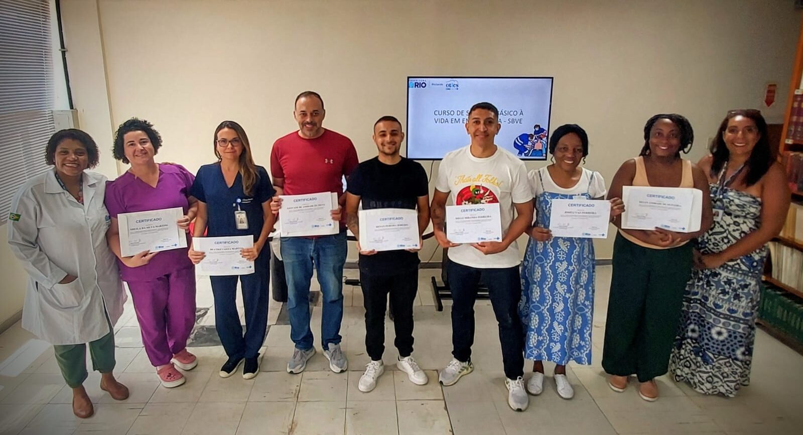 10ª turma do Suporte Básico à Vida em Emergências no Andaraí