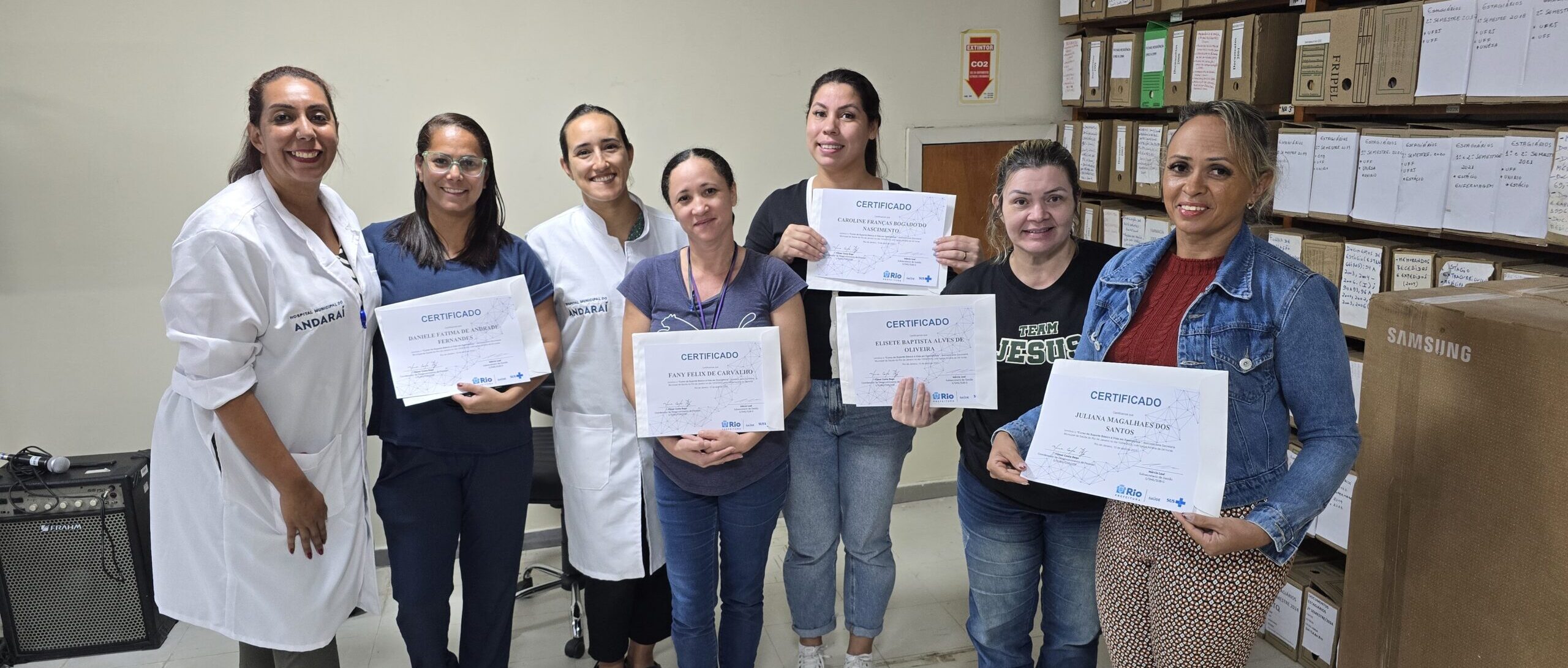 26ª turma do Curso de Suporte Básico à Vida em Emergências no Andaraí