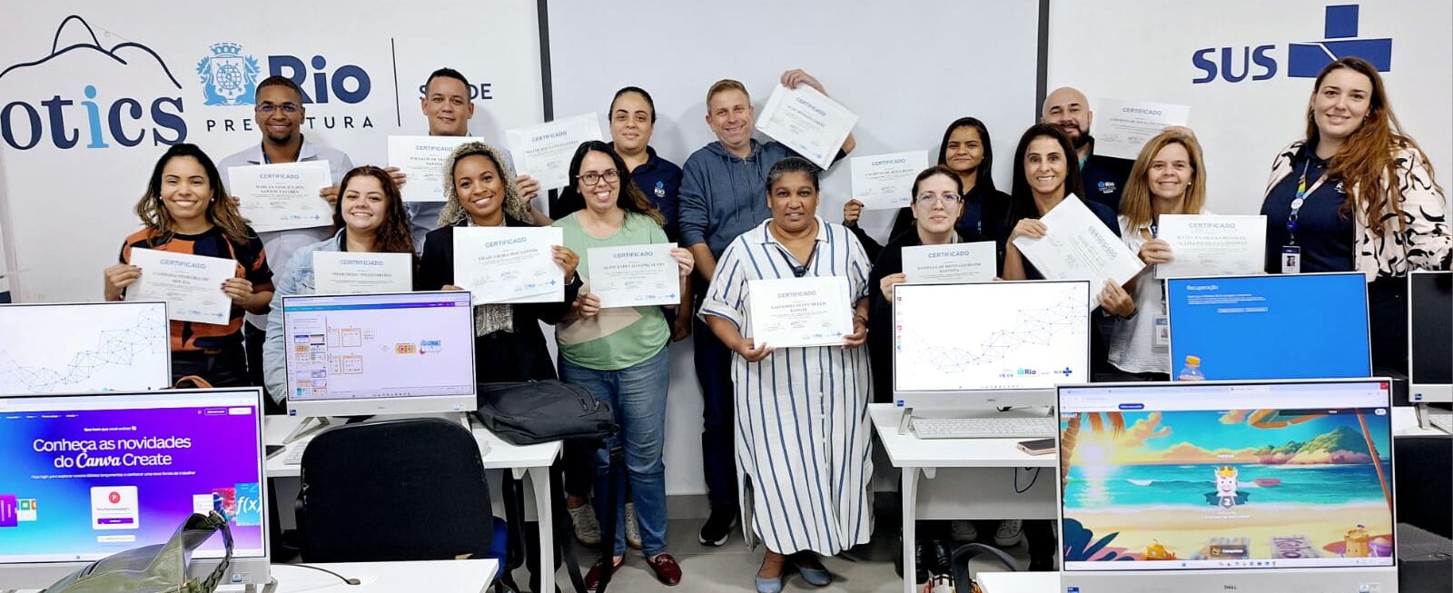 8ª turma de 2025 do Curso Básico de Canva da Secretaria Municipal de Saúde/OTICS-Rio