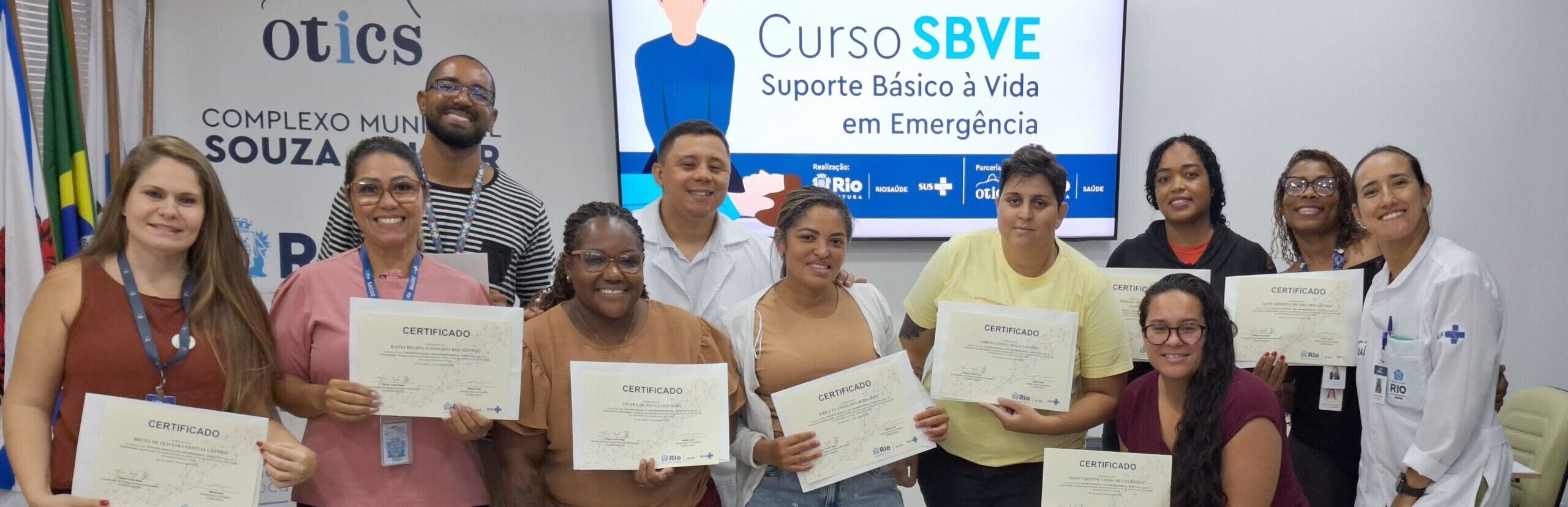 33ª Turma do Curso Suporte Básico à Vida em Emergências no Souza Aguiar
