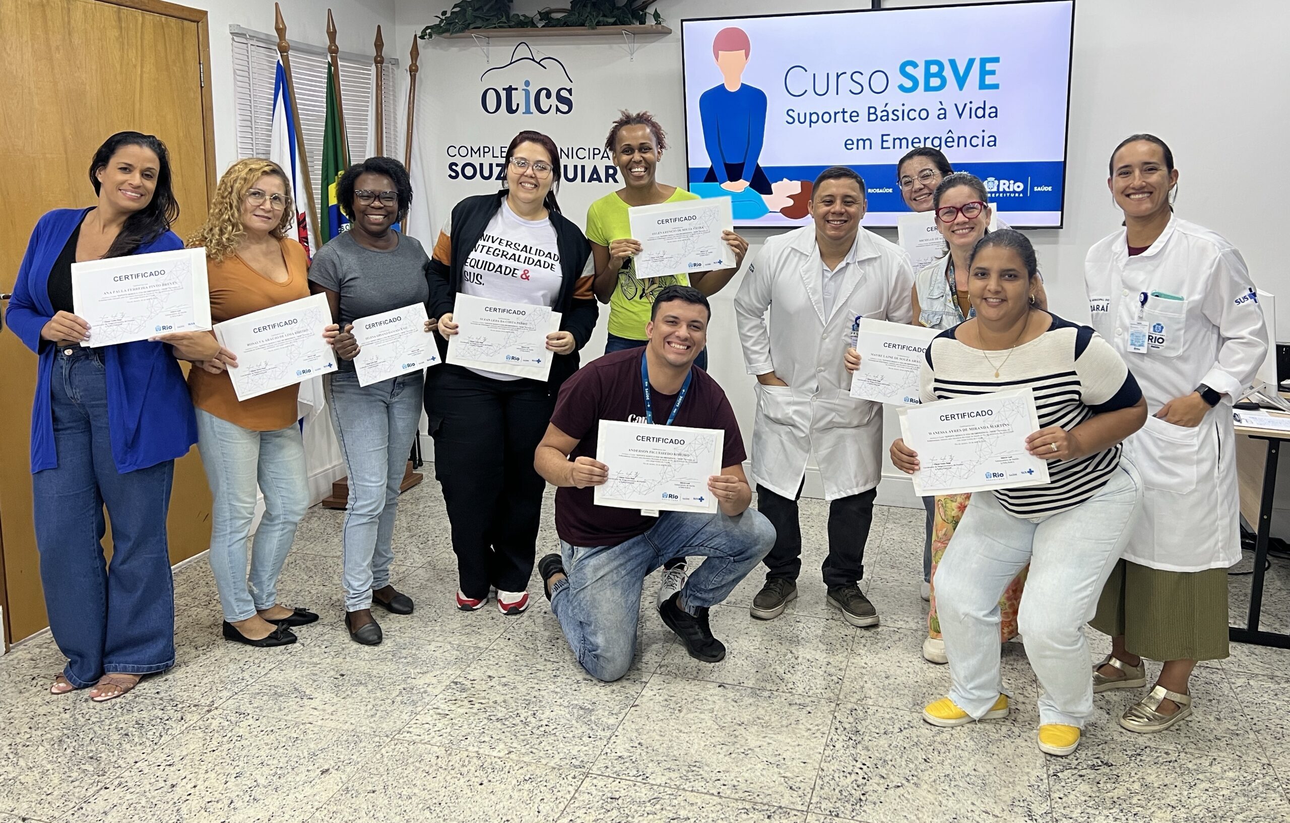 34ª Turma do Curso Suporte Básico à Vida em Emergências no Souza Aguiar