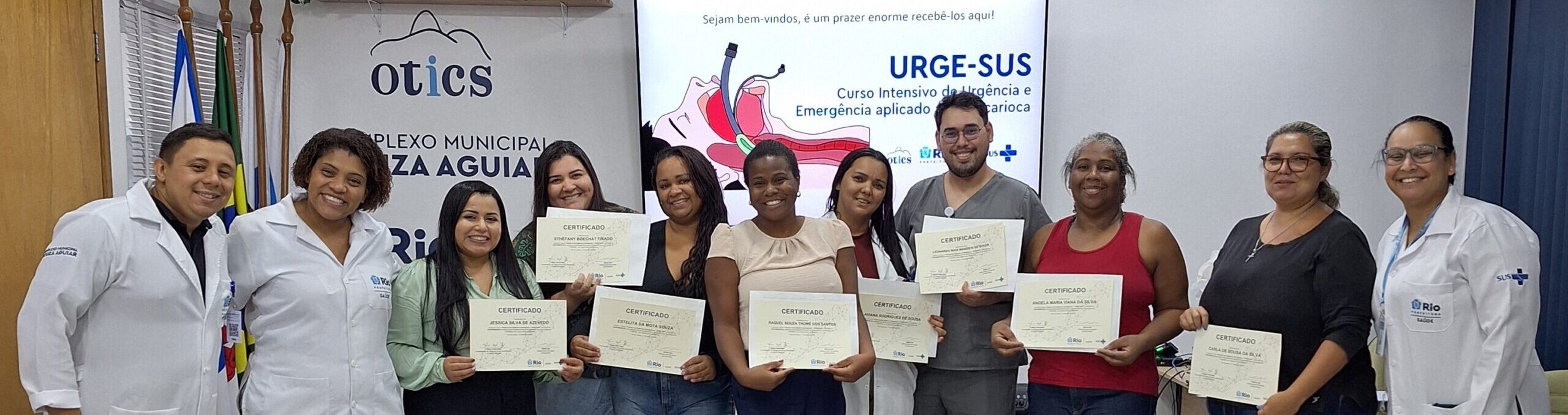 7ª Turma do Curso Intensivo de Urgência e Emergência Aplicado ao SUS Carioca – URGE-SUS no Hospital Souza Aguiar