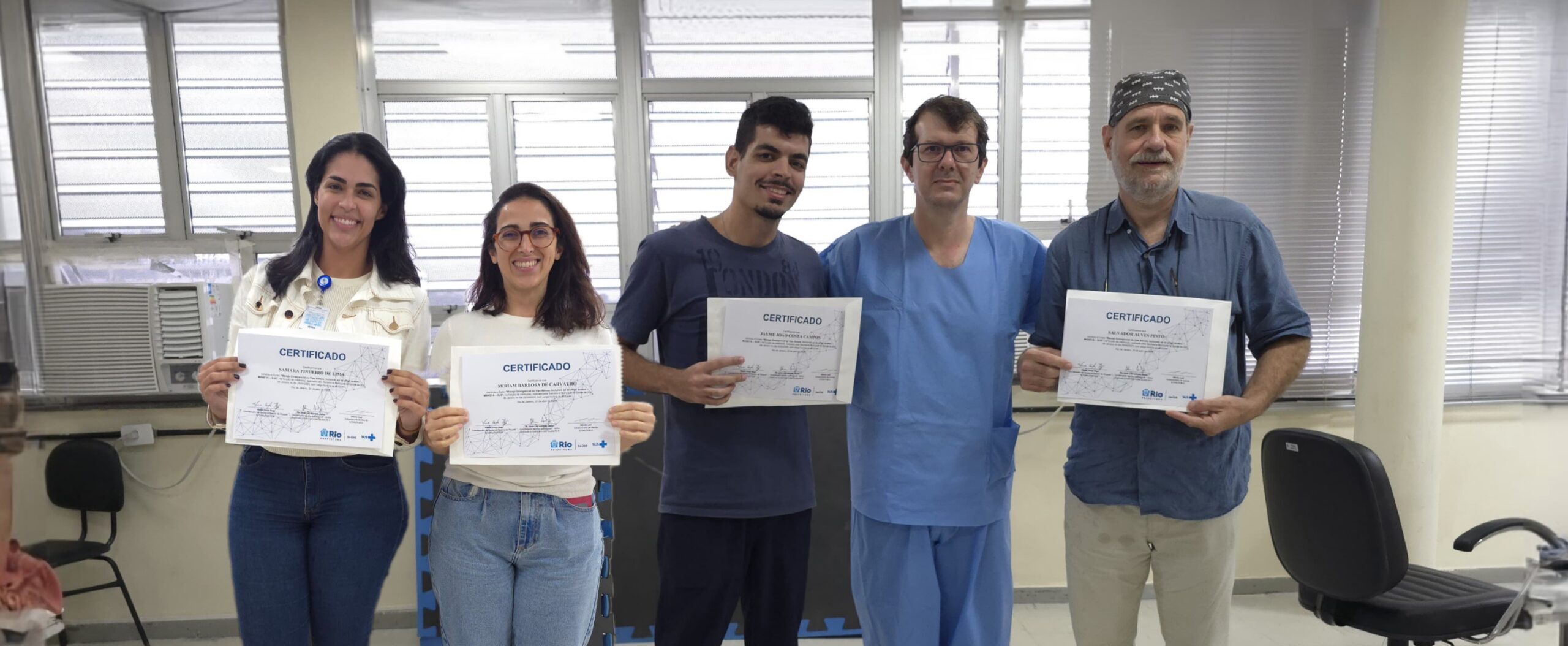 7ª turma do Curso de Manejo de Vias Aéreas, incluindo as de difícil acesso realizada na Estação OTICS-Rio Andaraí