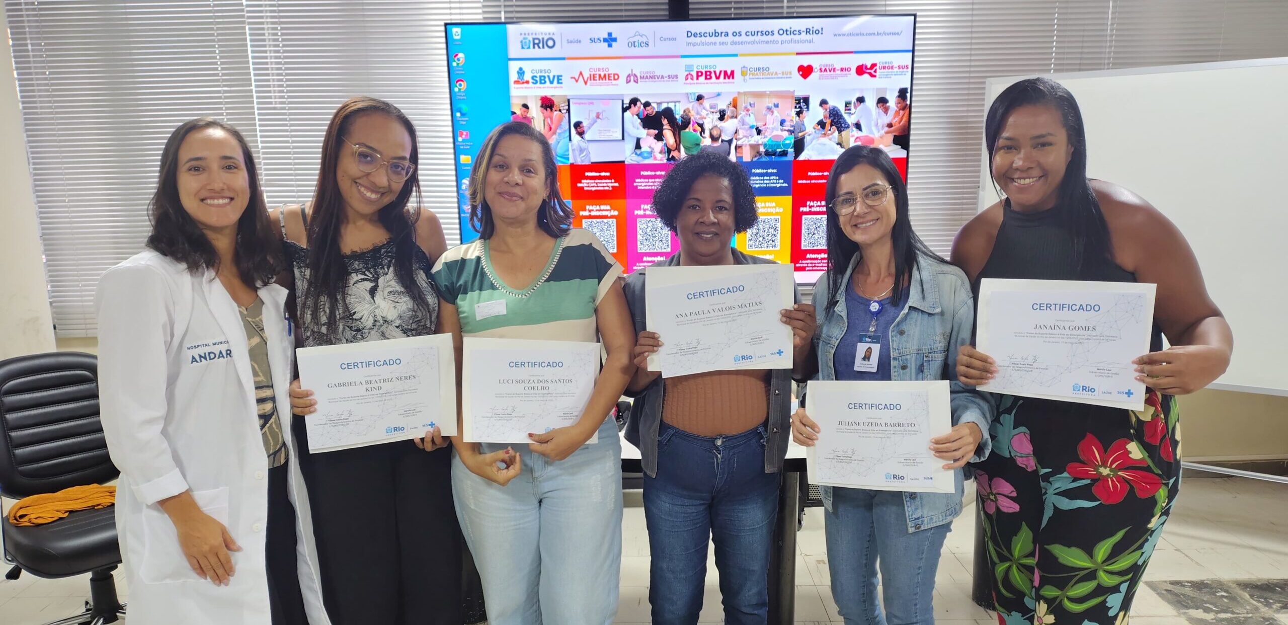 41ª Turma do Curso Suporte Básico à Vida em Emergências no Andaraí