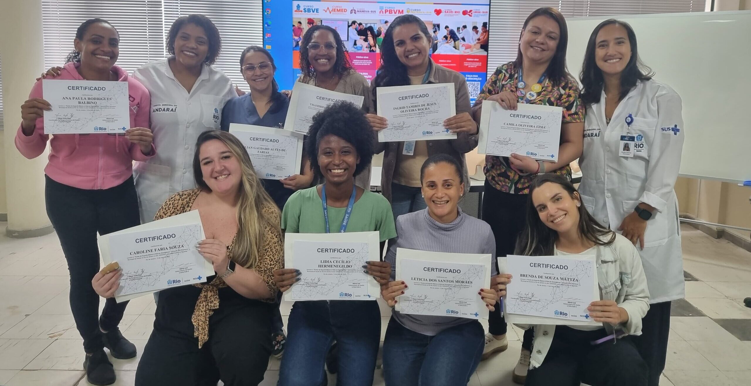 40ª Turma do Curso Suporte Básico à Vida em Emergências no Andaraí