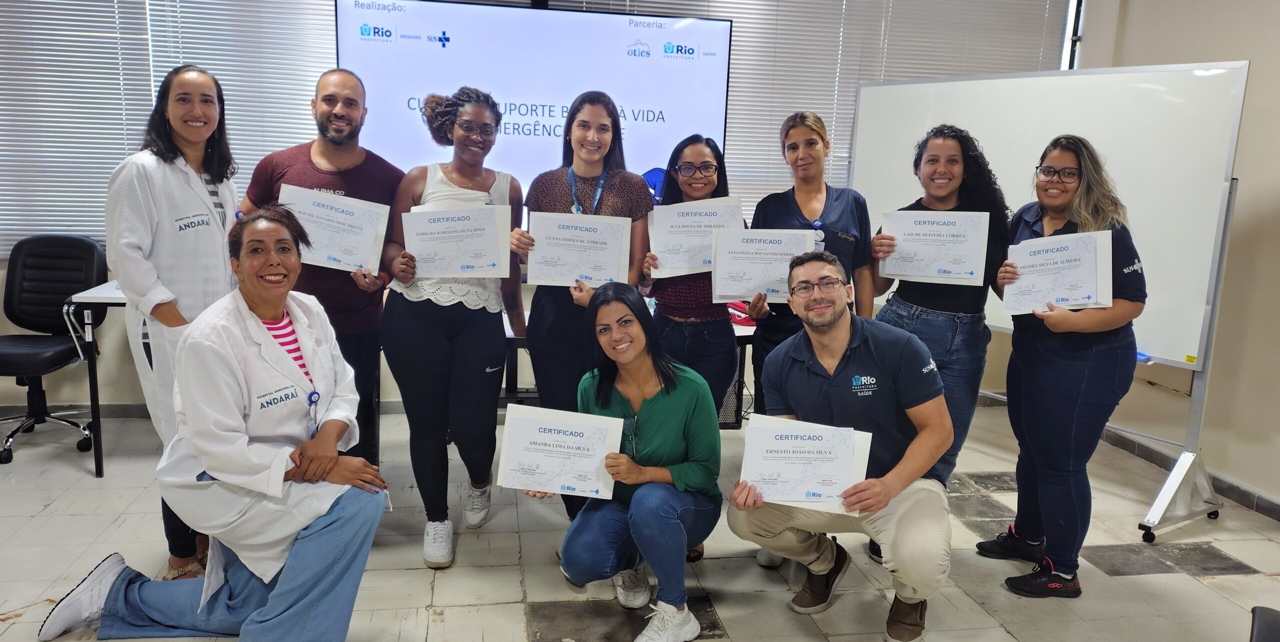 39ª Turma do Curso Suporte Básico à Vida em Emergências no Andaraí