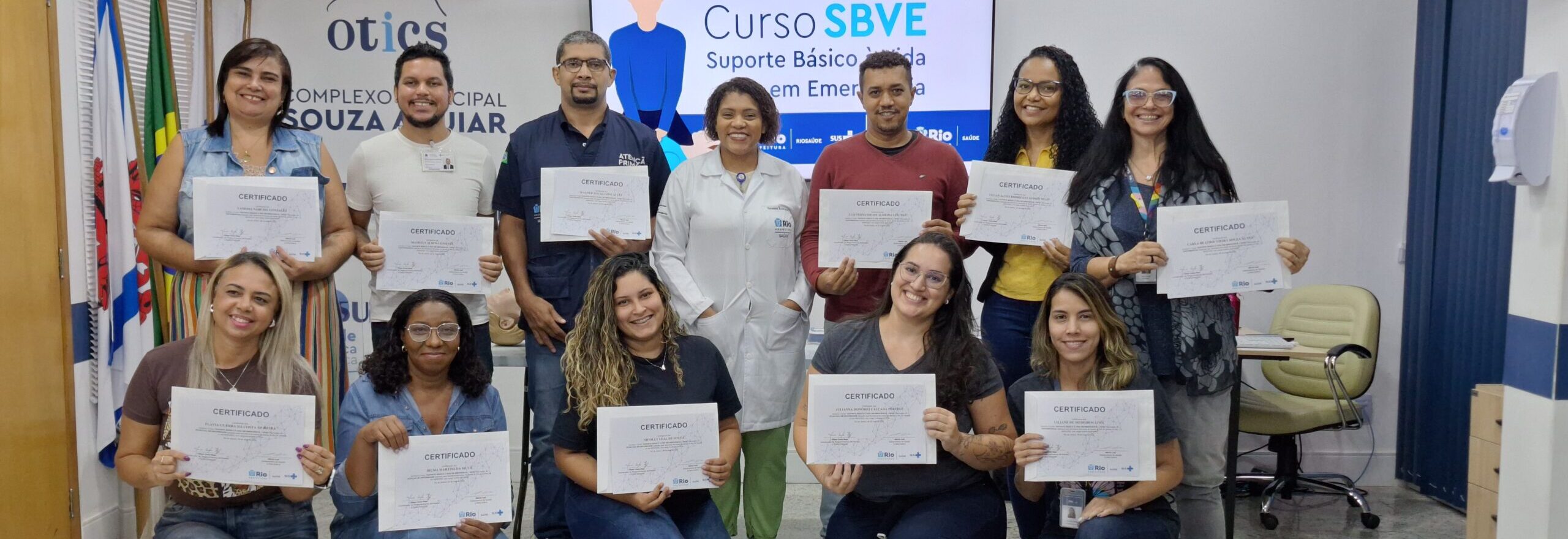 35ª Turma do Curso Suporte Básico à Vida em Emergências no Souza Aguiar