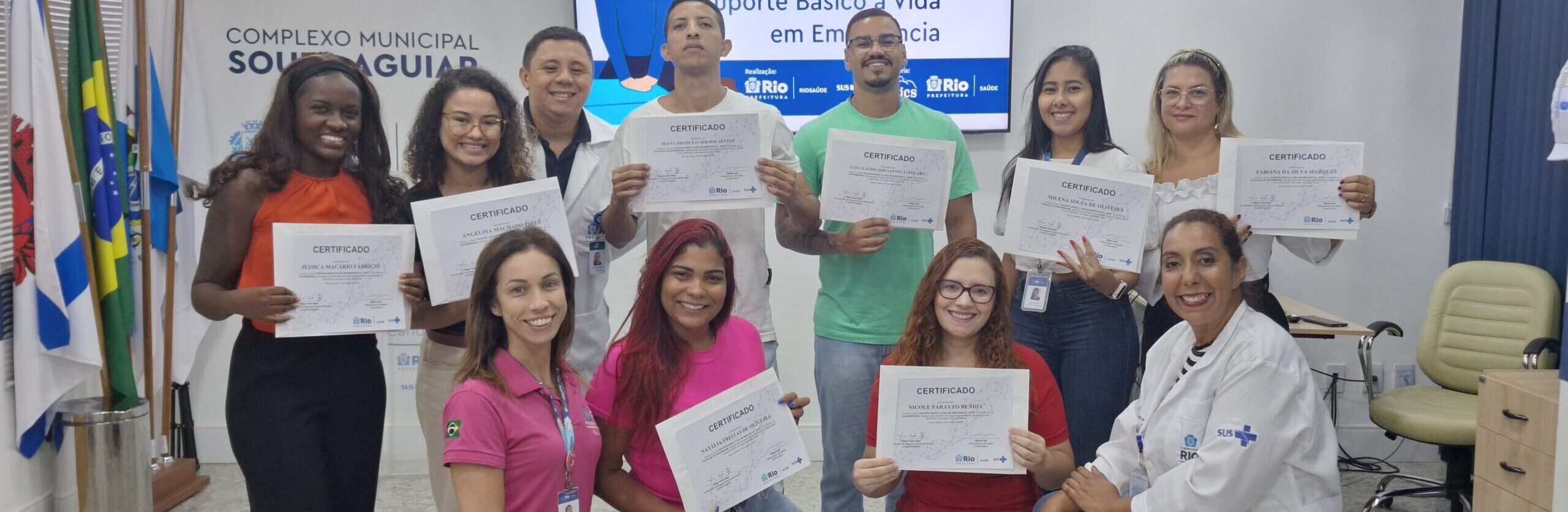 43ª Turma do Curso Suporte Básico à Vida em Emergências no Souza Aguiar