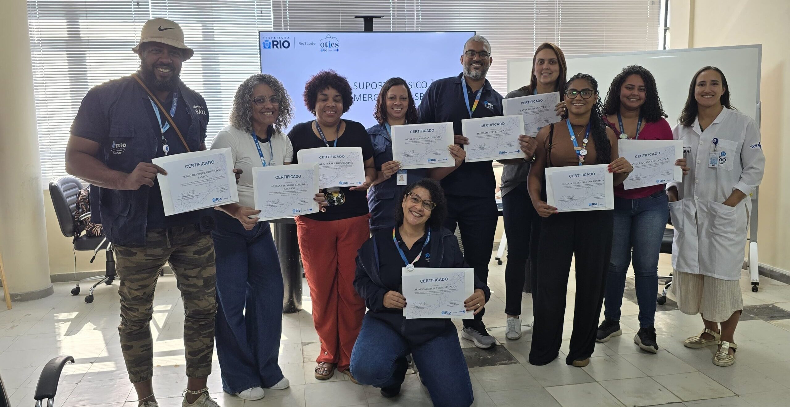 44ª Turma do Curso Suporte Básico à Vida em Emergências no Andaraí