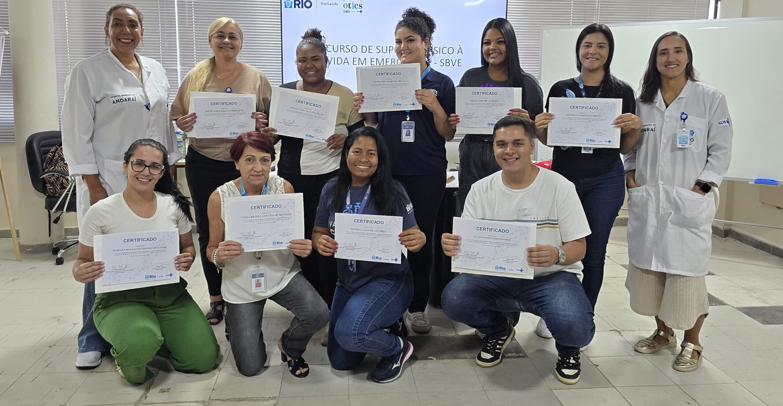 45ª Turma do Curso Suporte Básico à Vida em Emergências no Andaraí