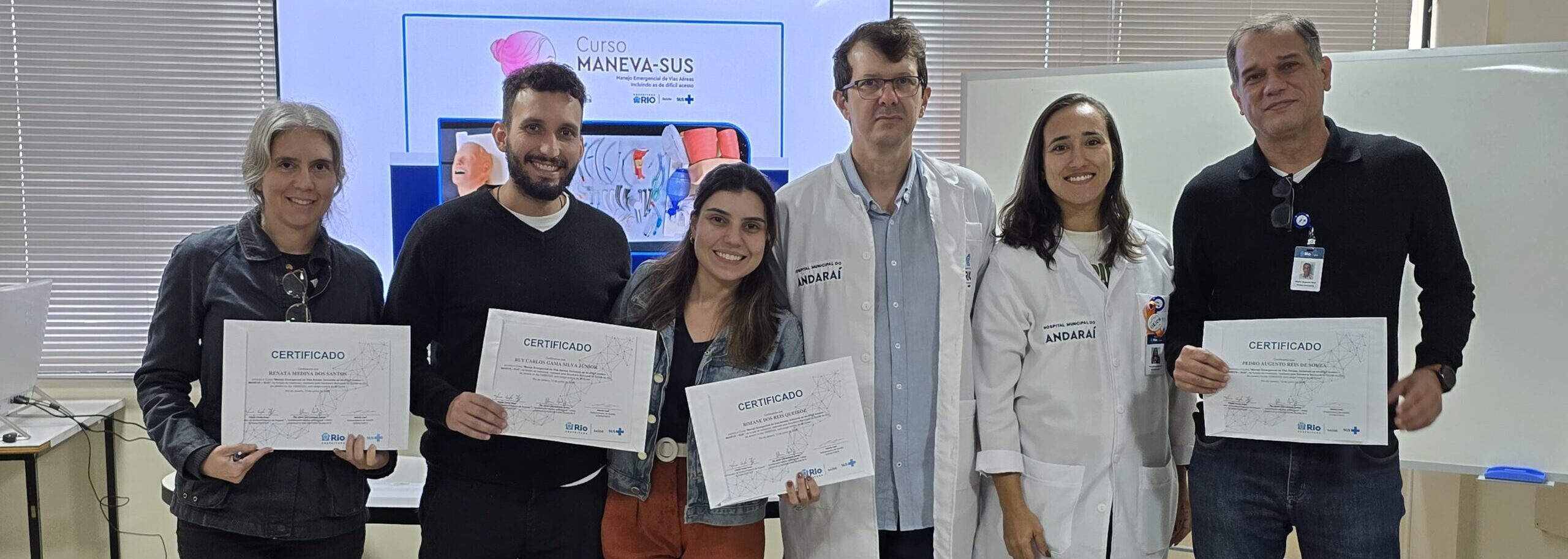 13ª turma do Curso de Manejo de Vias Aéreas, incluindo as de difícil acesso realizada na Estação OTICS-Rio Andaraí