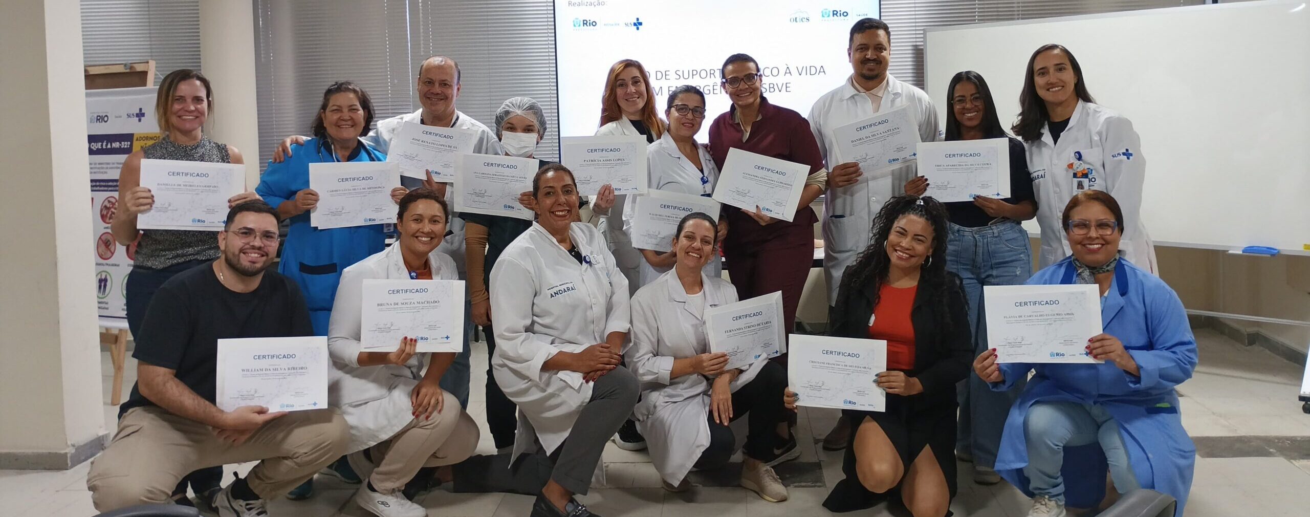 51ª Turma do Curso Suporte Básico à Vida em Emergências no Andaraí