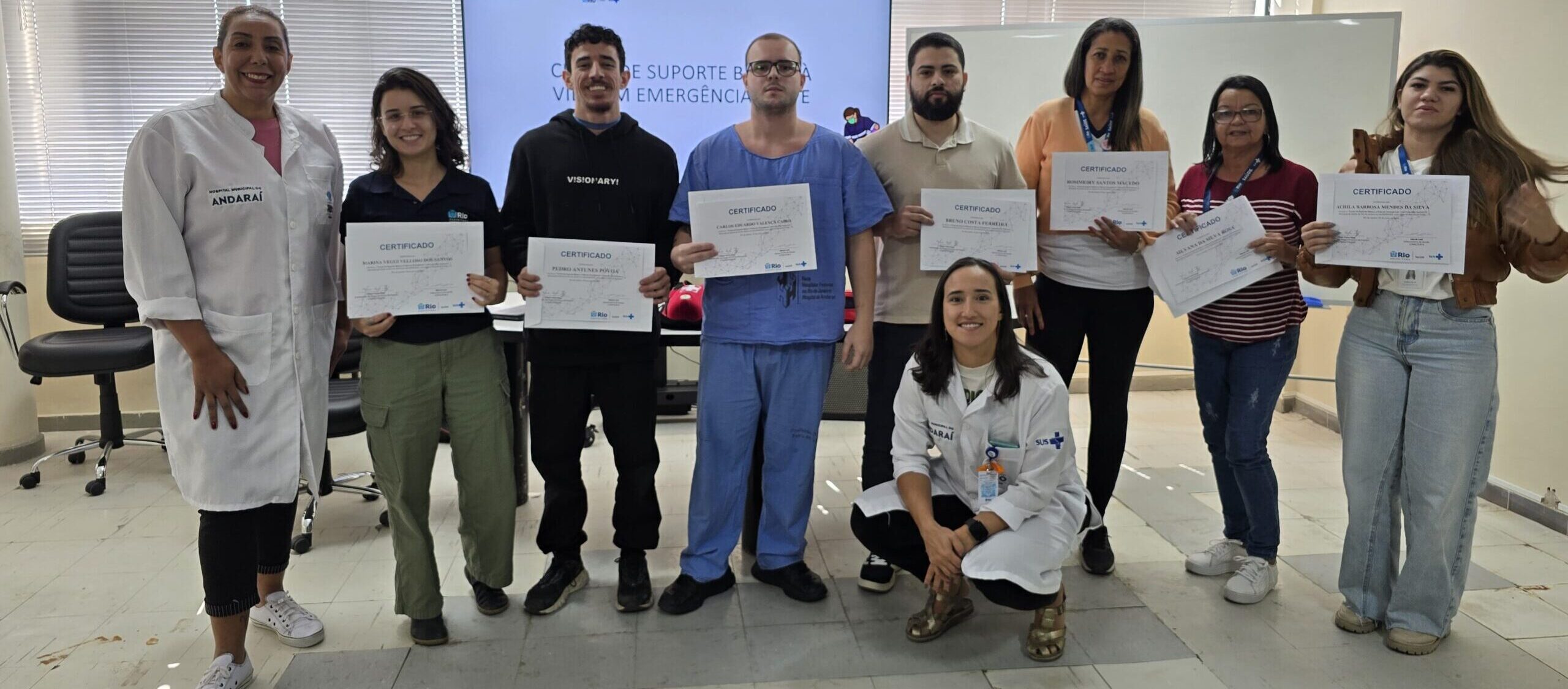 56ª Turma do Curso Suporte Básico à Vida em Emergências no Andaraí