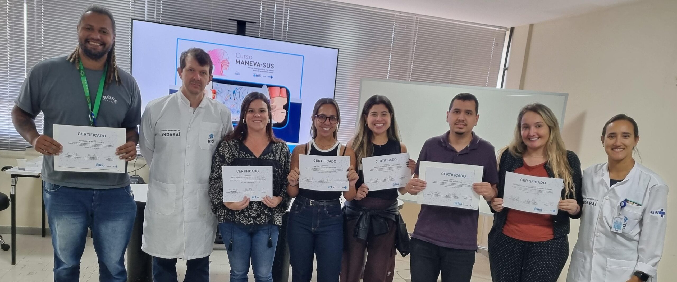11ª turma do Curso de Manejo de Vias Aéreas, incluindo as de difícil acesso realizada na Estação OTICS-Rio Andaraí