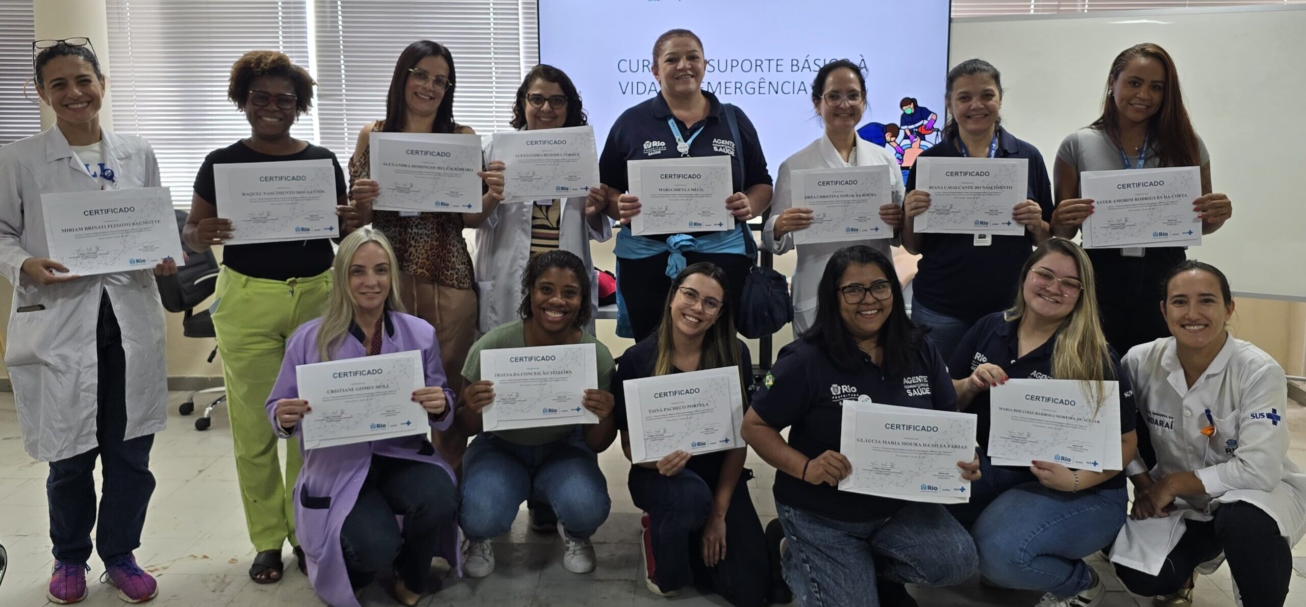 58ª Turma do Curso Suporte Básico à Vida em Emergências no Andaraí