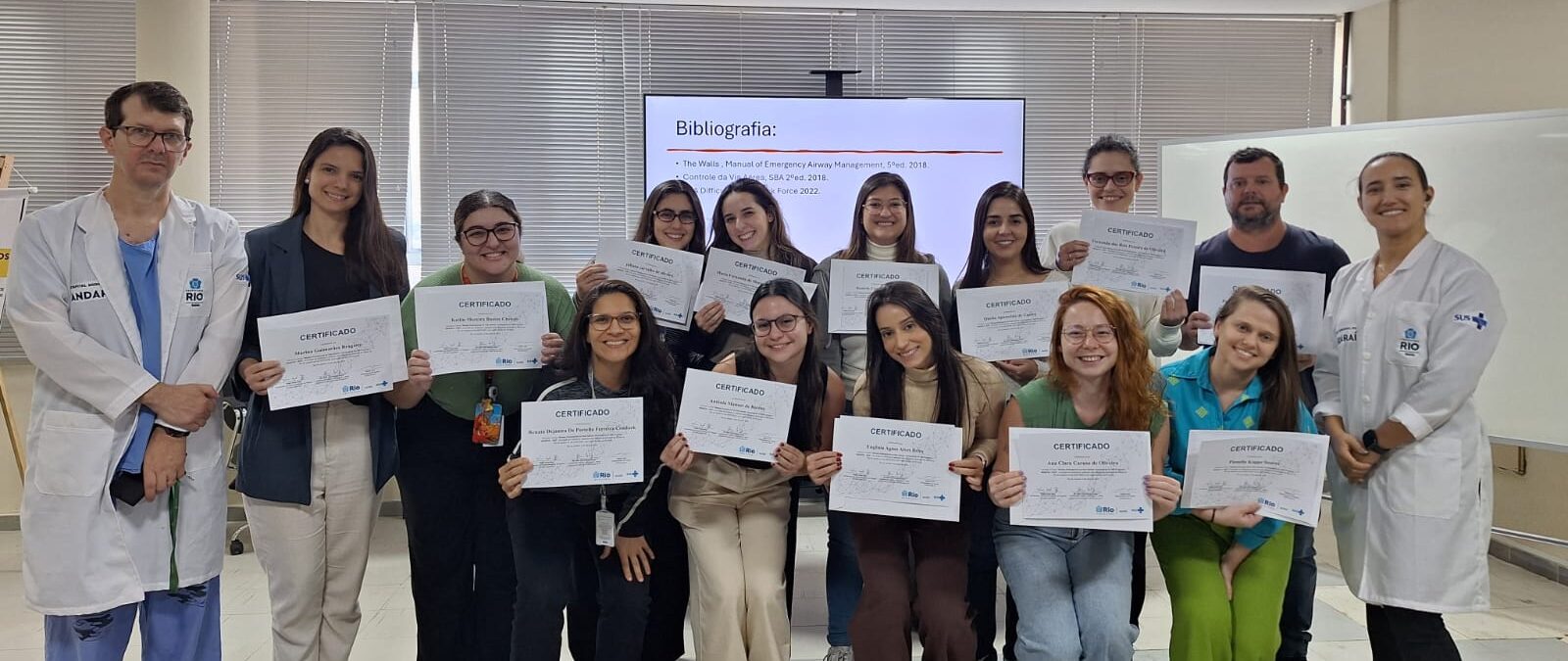16ª turma do Curso de Manejo de Vias Aéreas, incluindo as de difícil acesso realizada na Estação OTICS-Rio Andaraí