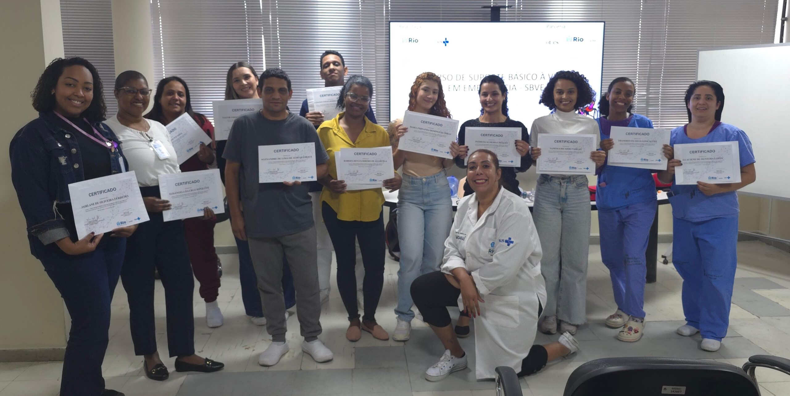 63ª Turma do Curso de Suporte Básico à Vida em Emergências no Hospital do Andaraí
