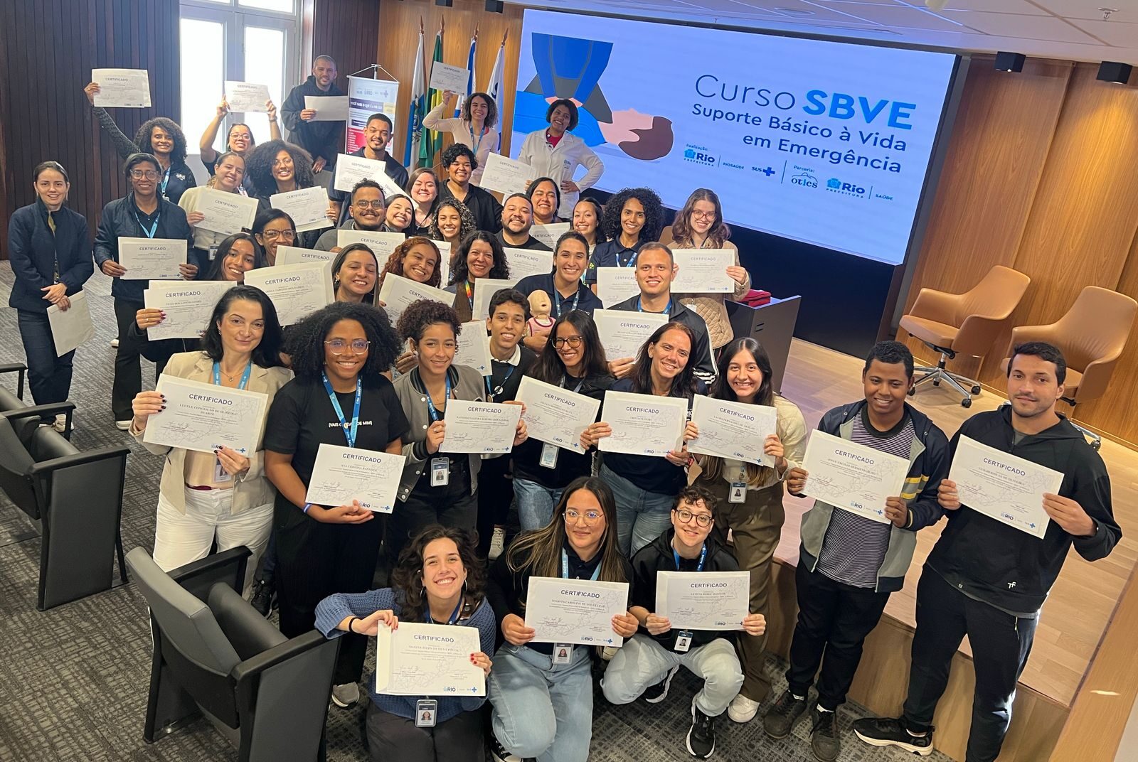 61ª Turma do Curso de Suporte Básico à Vida em Emergências no Souza Aguiar