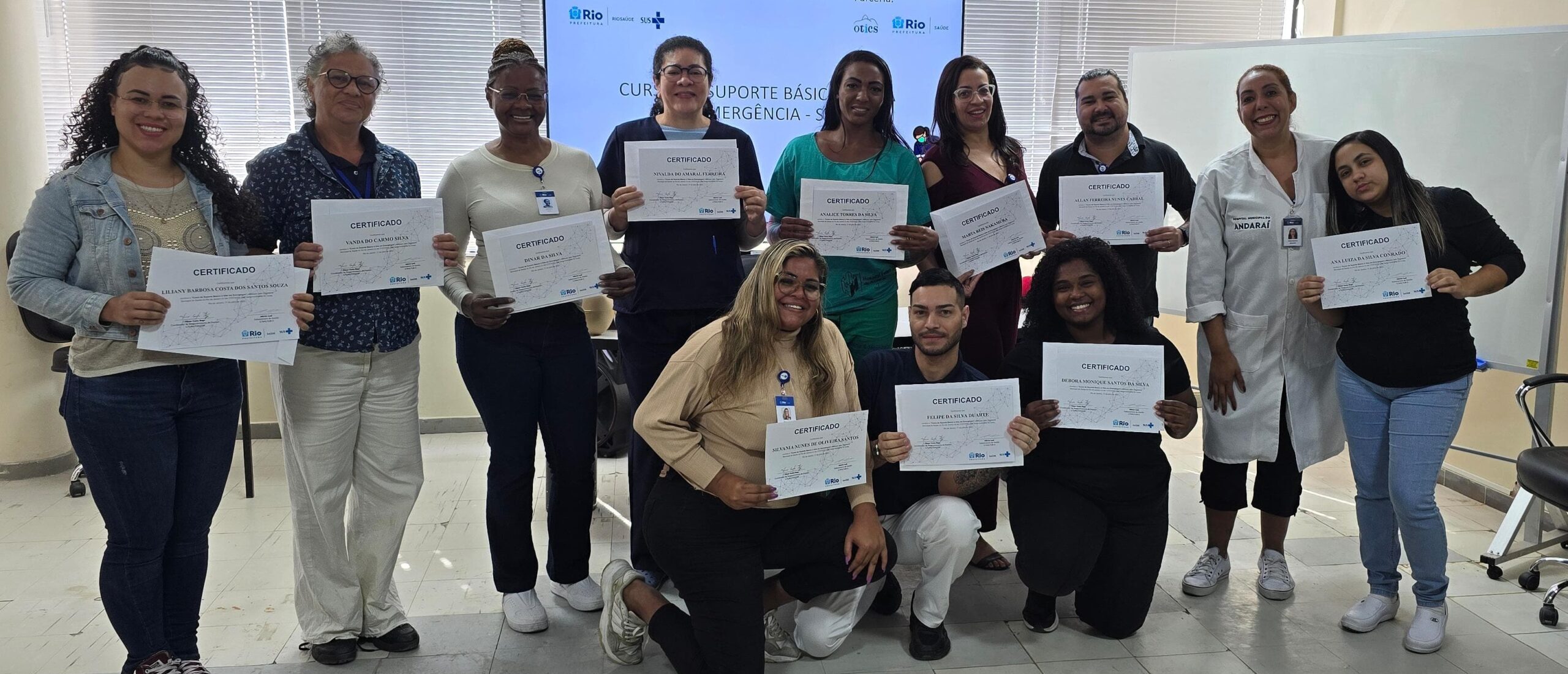 62ª Turma do Curso de Suporte Básico à Vida em Emergências no Hospital do Andaraí