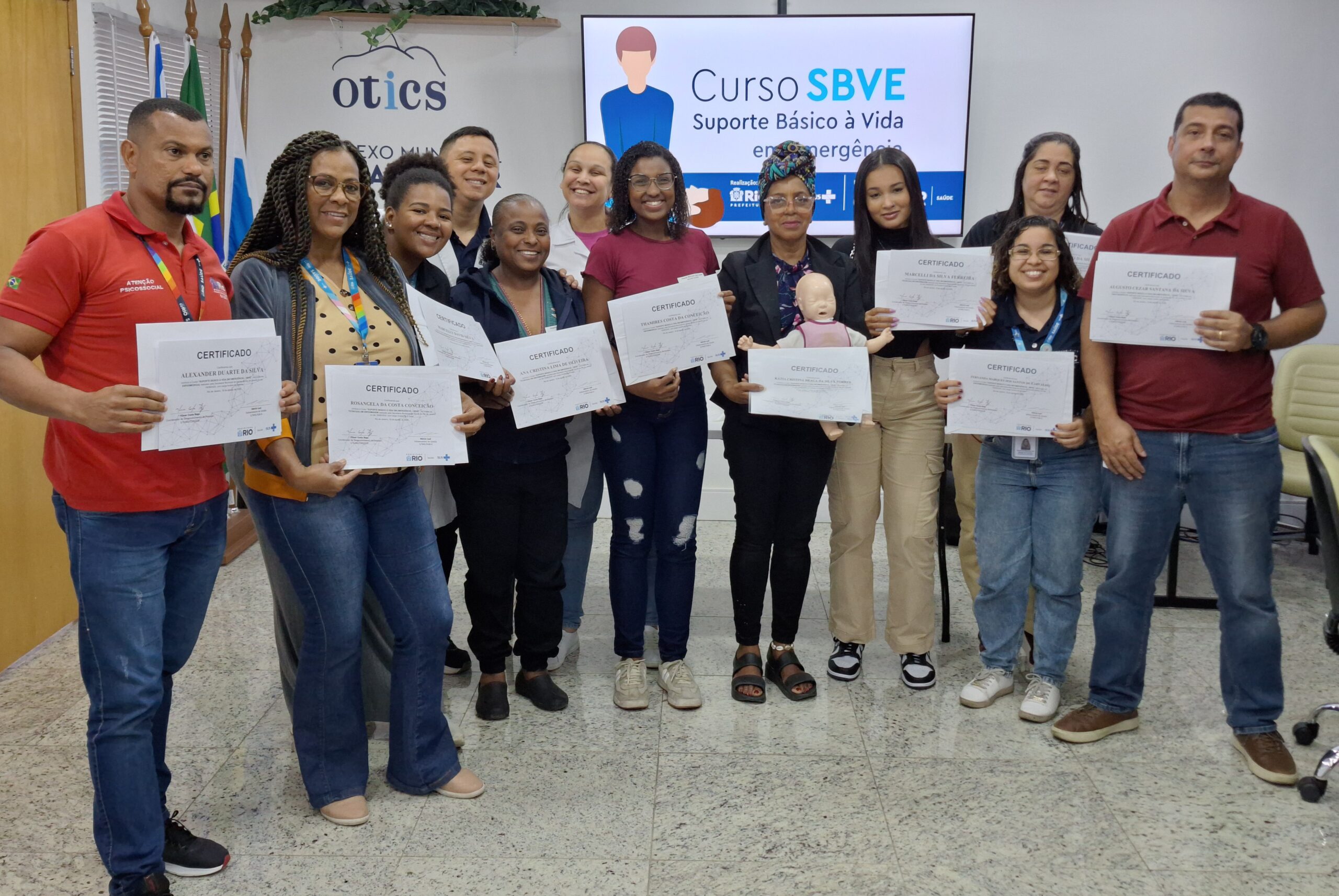 73ª Turma do Curso de Suporte Básico à Vida em Emergências no Souza Aguiar