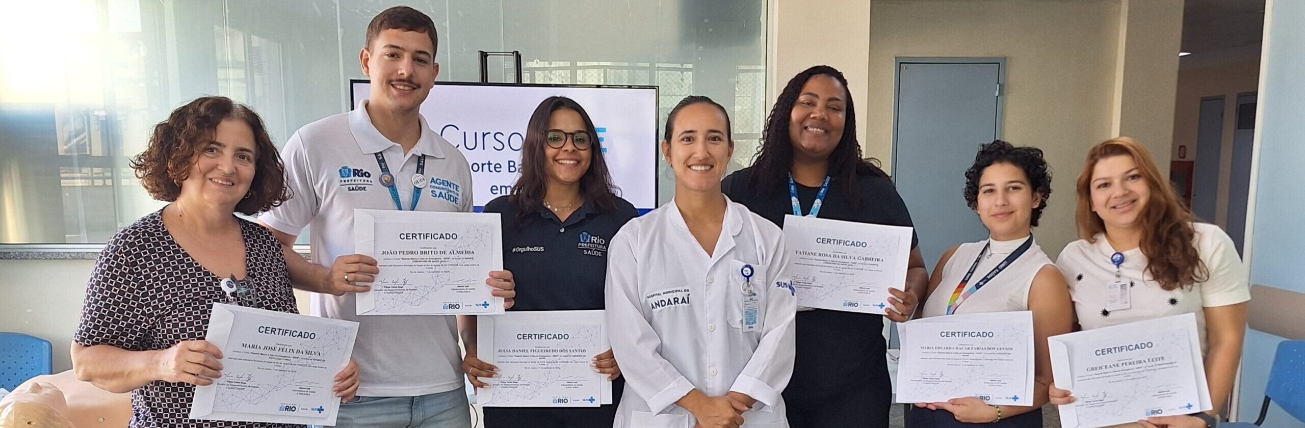 82ª Turma do Curso de Suporte Básico à Vida em Emergências na Maternidade Maria Amélia Buarque de Hollanda