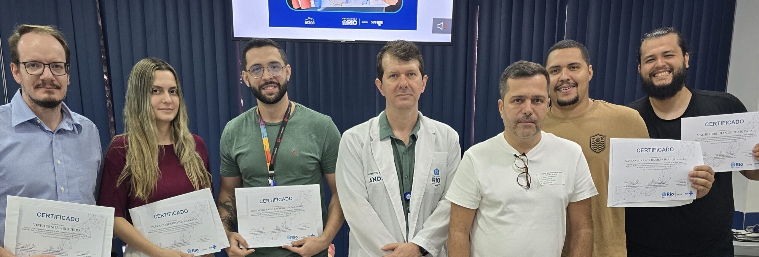21ª turma do Curso de Manejo de Vias Aéreas, incluindo as de difícil acesso realizada na Estação OTICS-Rio Souza Aguiar