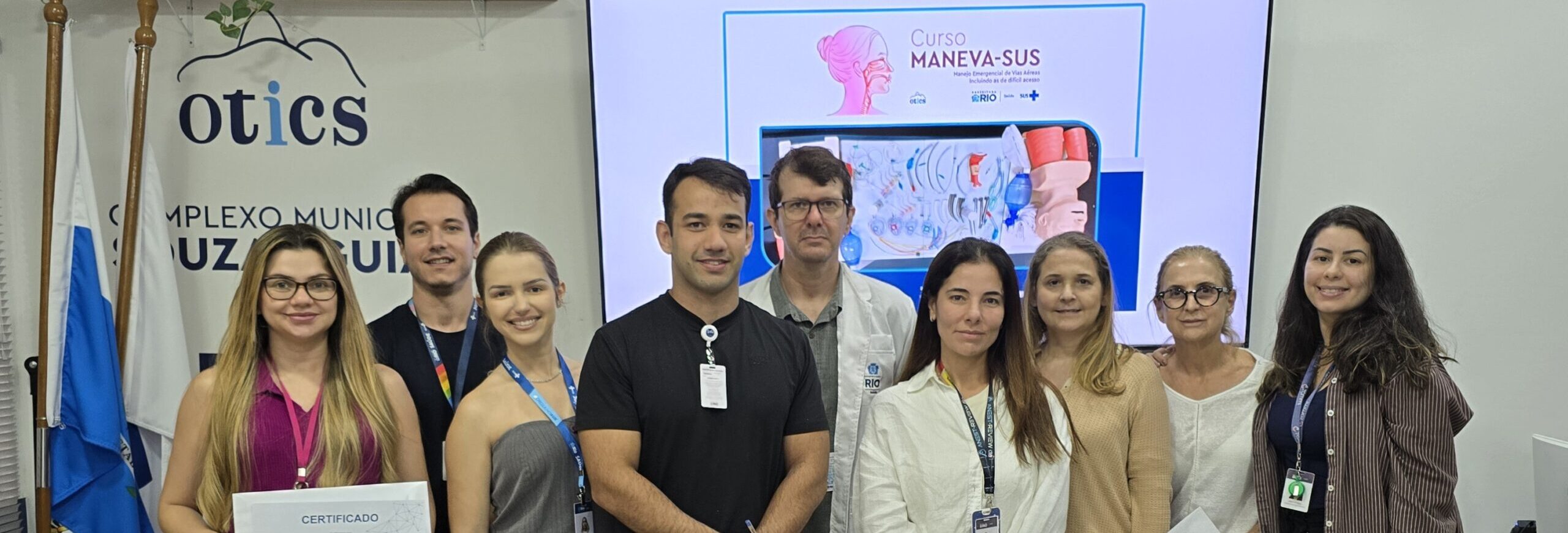 22ª turma do Curso de Manejo de Vias Aéreas, incluindo as de difícil acesso realizada na Estação OTICS-Rio Souza Aguiar
