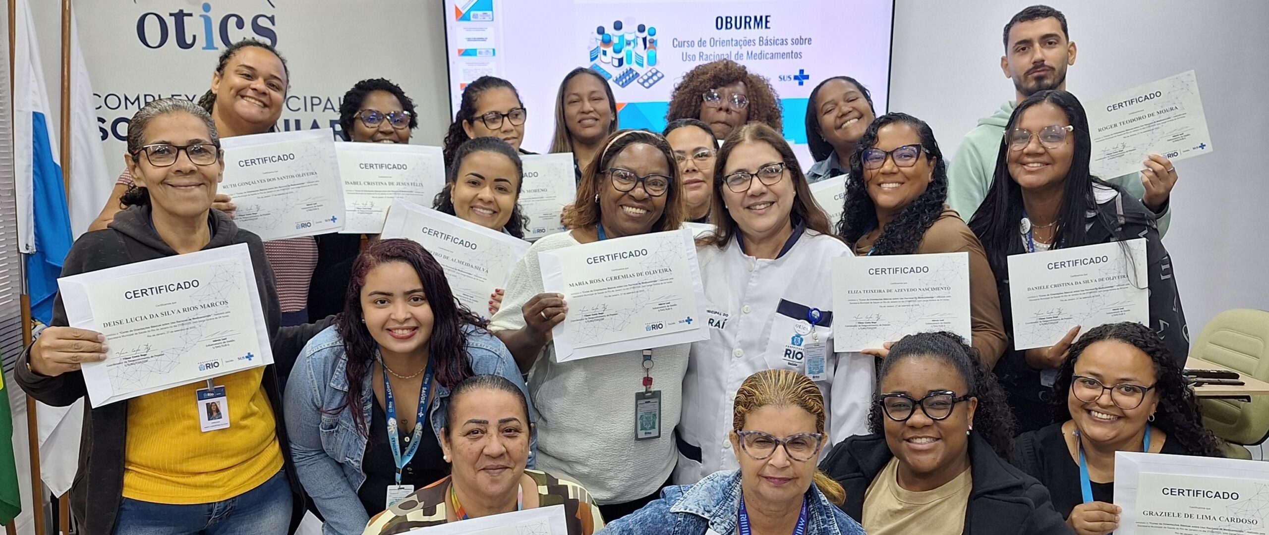 6ª turma sobre Orientações Básicas do Uso Racional de Medicamentos (OBURME) no OTICS Souza Aguiar