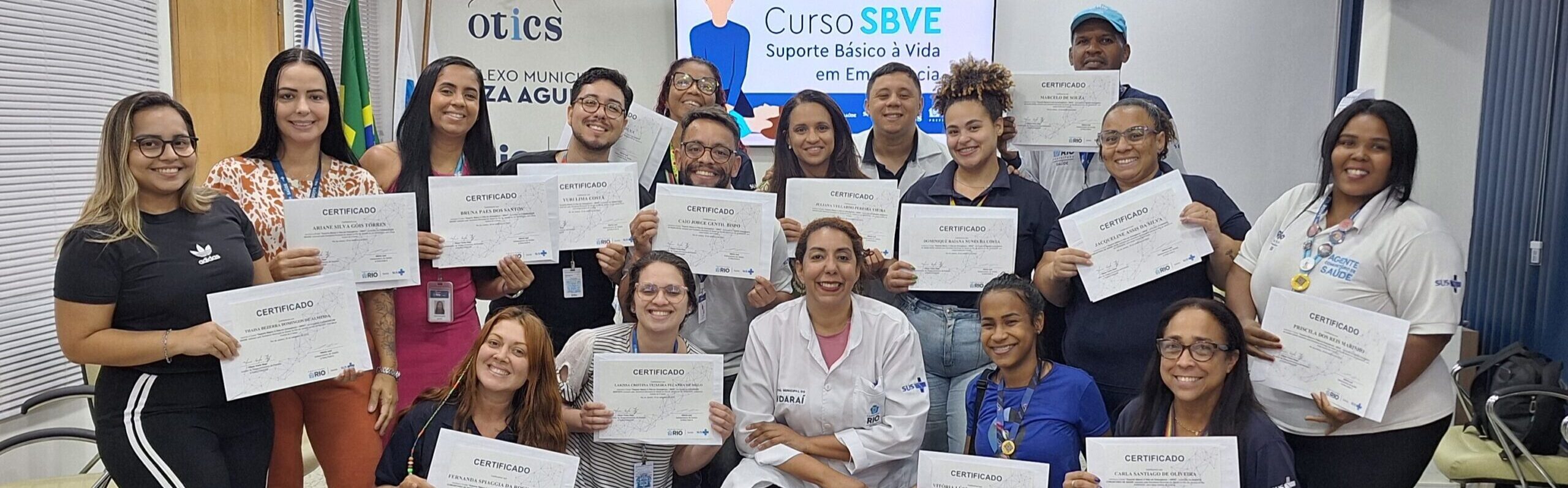 87ª Turma do Curso de Suporte Básico à Vida em Emergências no Souza Aguiar