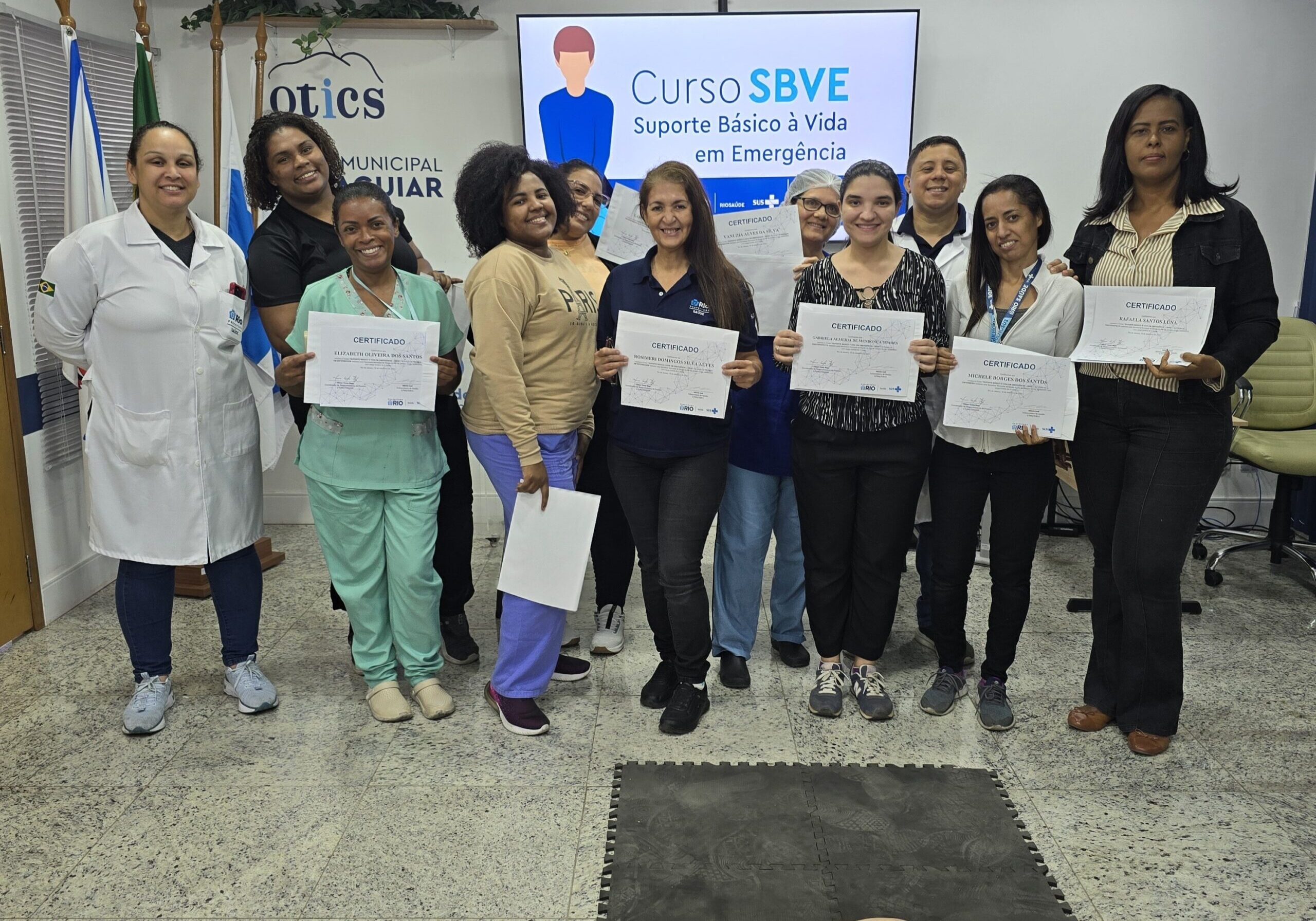 84ª Turma do Curso de Suporte Básico à Vida em Emergências no Souza Aguiar