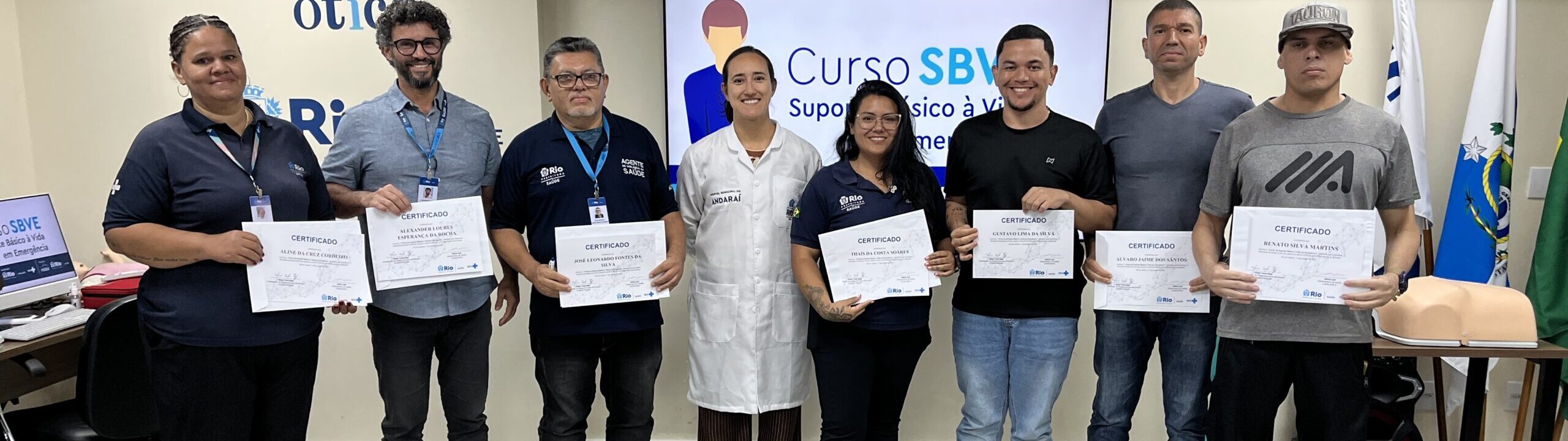 89ª Turma do Curso de Suporte Básico à Vida em Emergências na OTICS-Rio PARN
