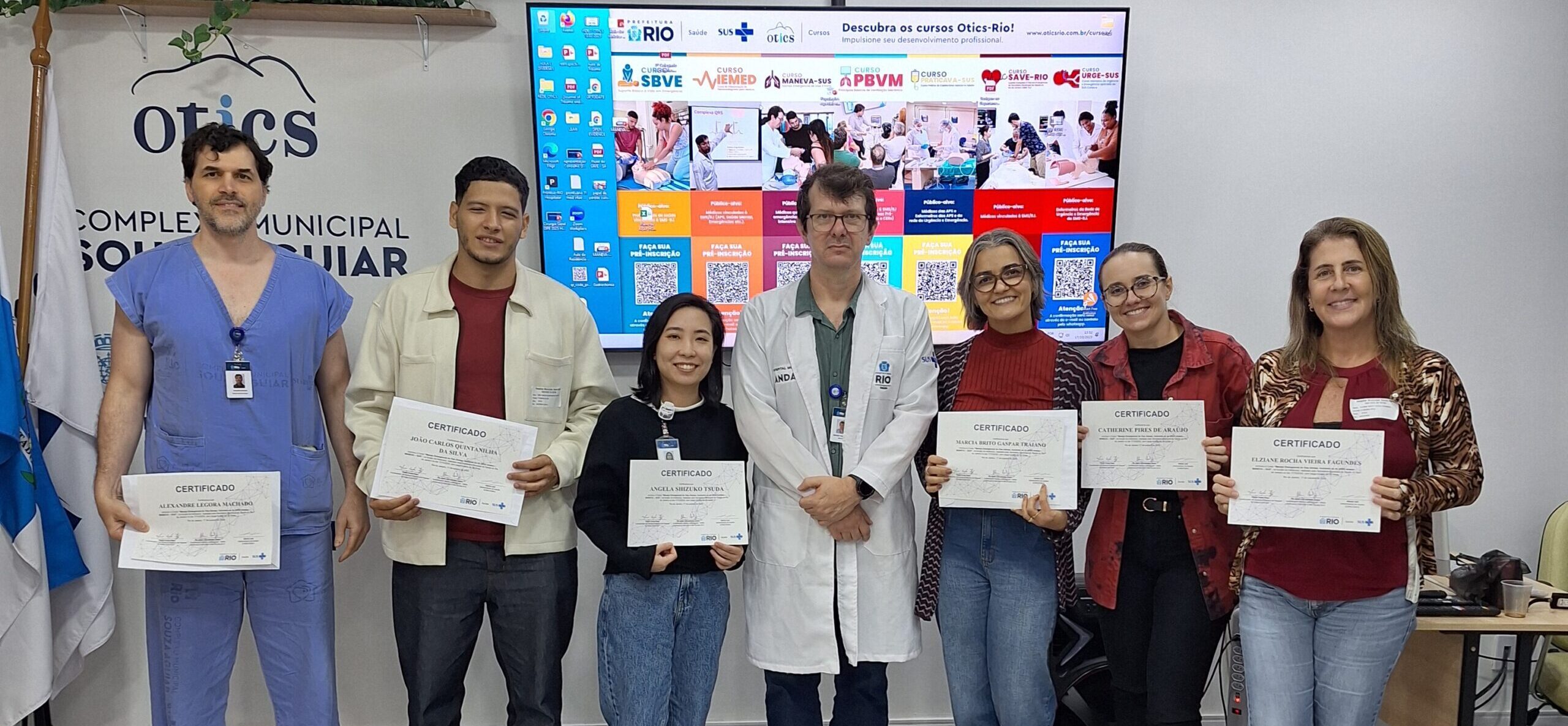 26ª turma do Curso de Manejo de Vias Aéreas, incluindo as de difícil acesso realizada na Estação OTICS-Rio Souza Aguiar
