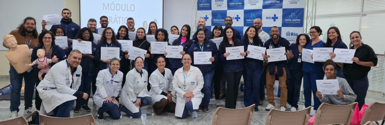 91ª Turma do Curso de Suporte Básico à Vida em Emergências no Super Centro Carioca de Saúde
