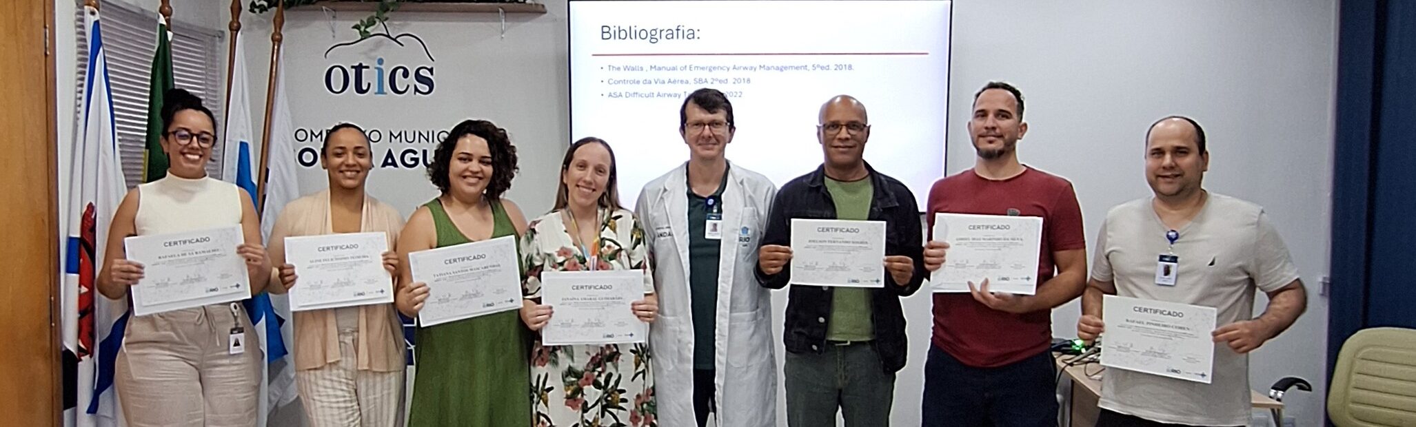 24ª turma do Curso de Manejo de Vias Aéreas, incluindo as de difícil acesso realizada na Estação OTICS-Rio Souza Aguiar